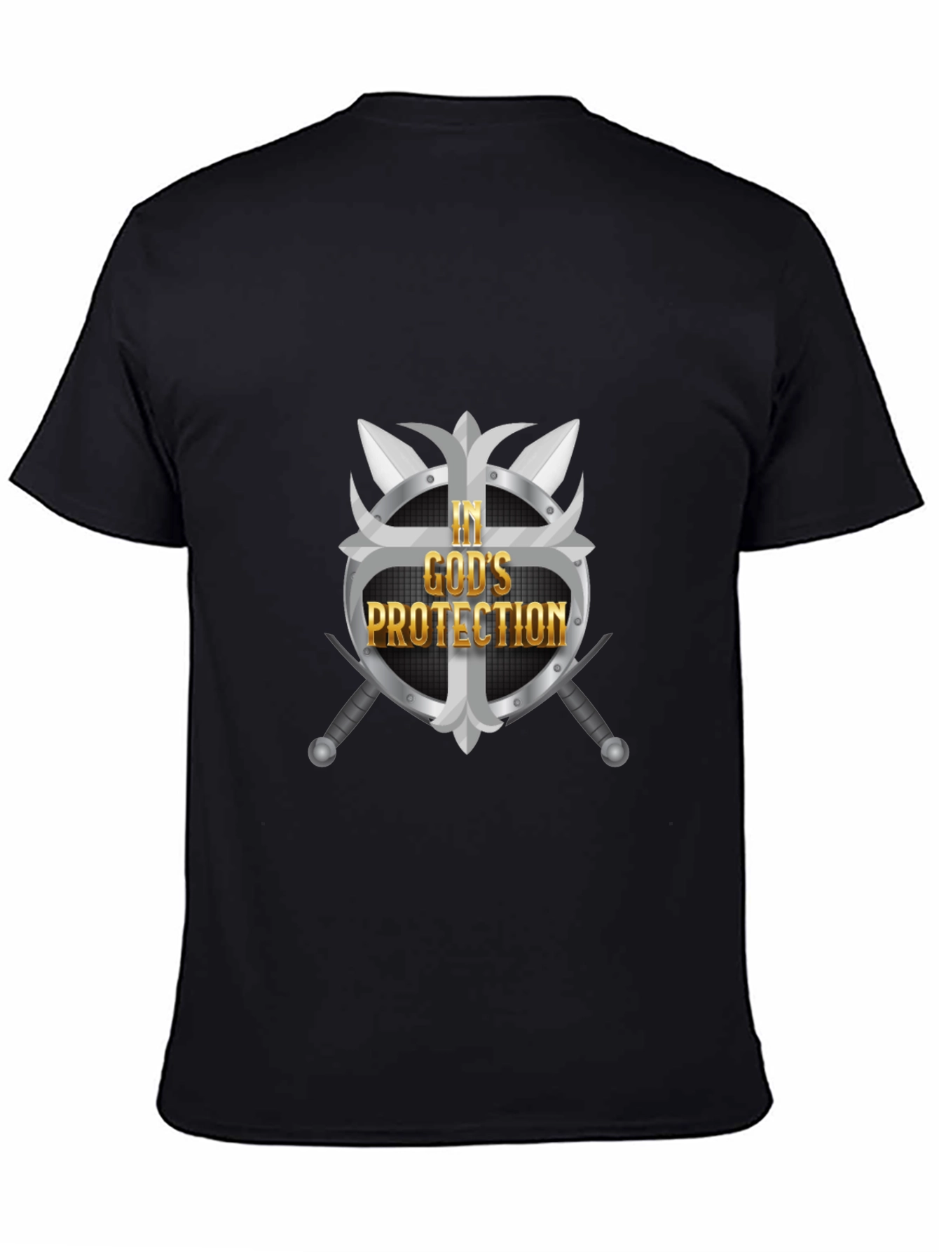 In Gods Protection Graphic Tee - Black