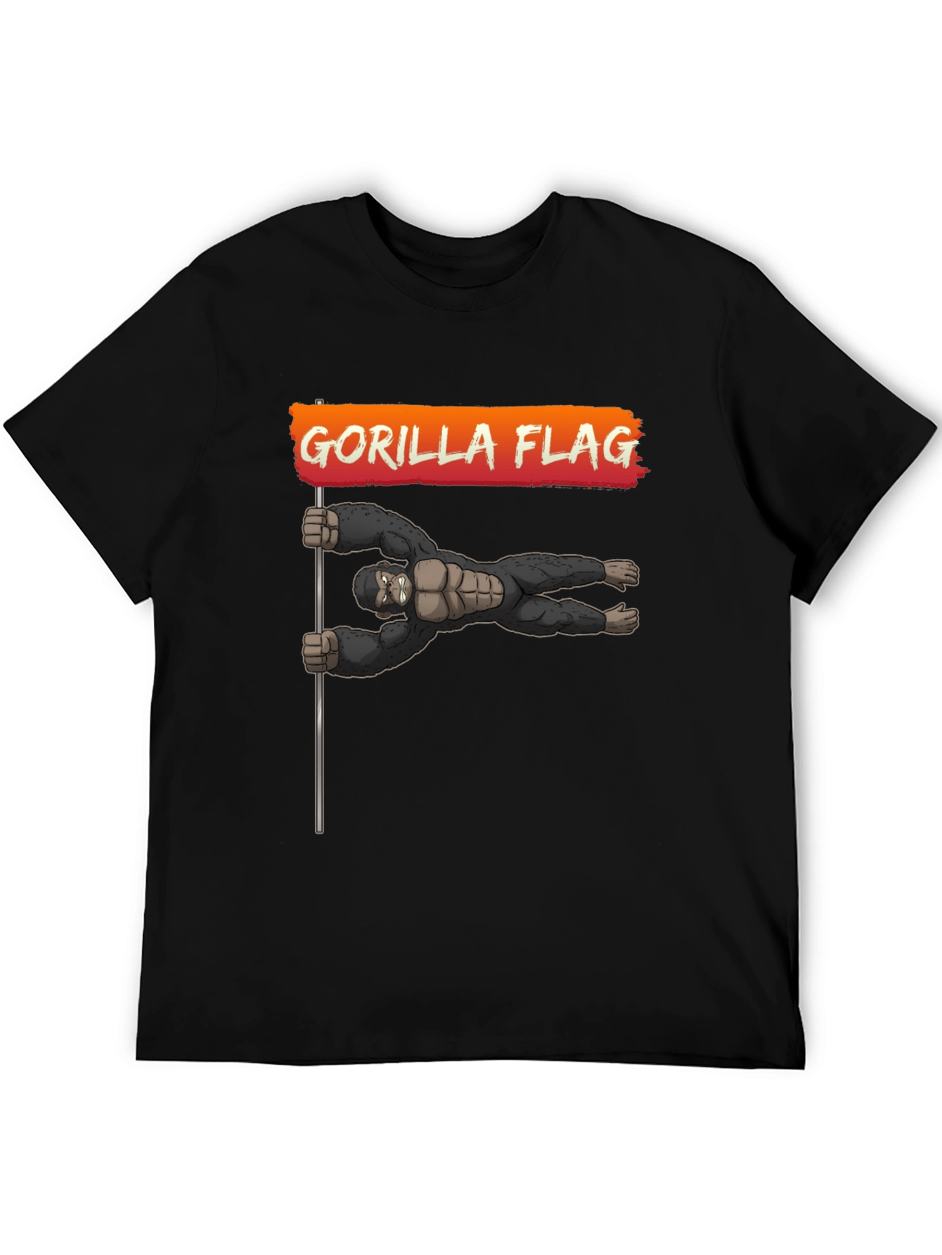 Gorilla Flag T-Shirt - Black Graphic Tee