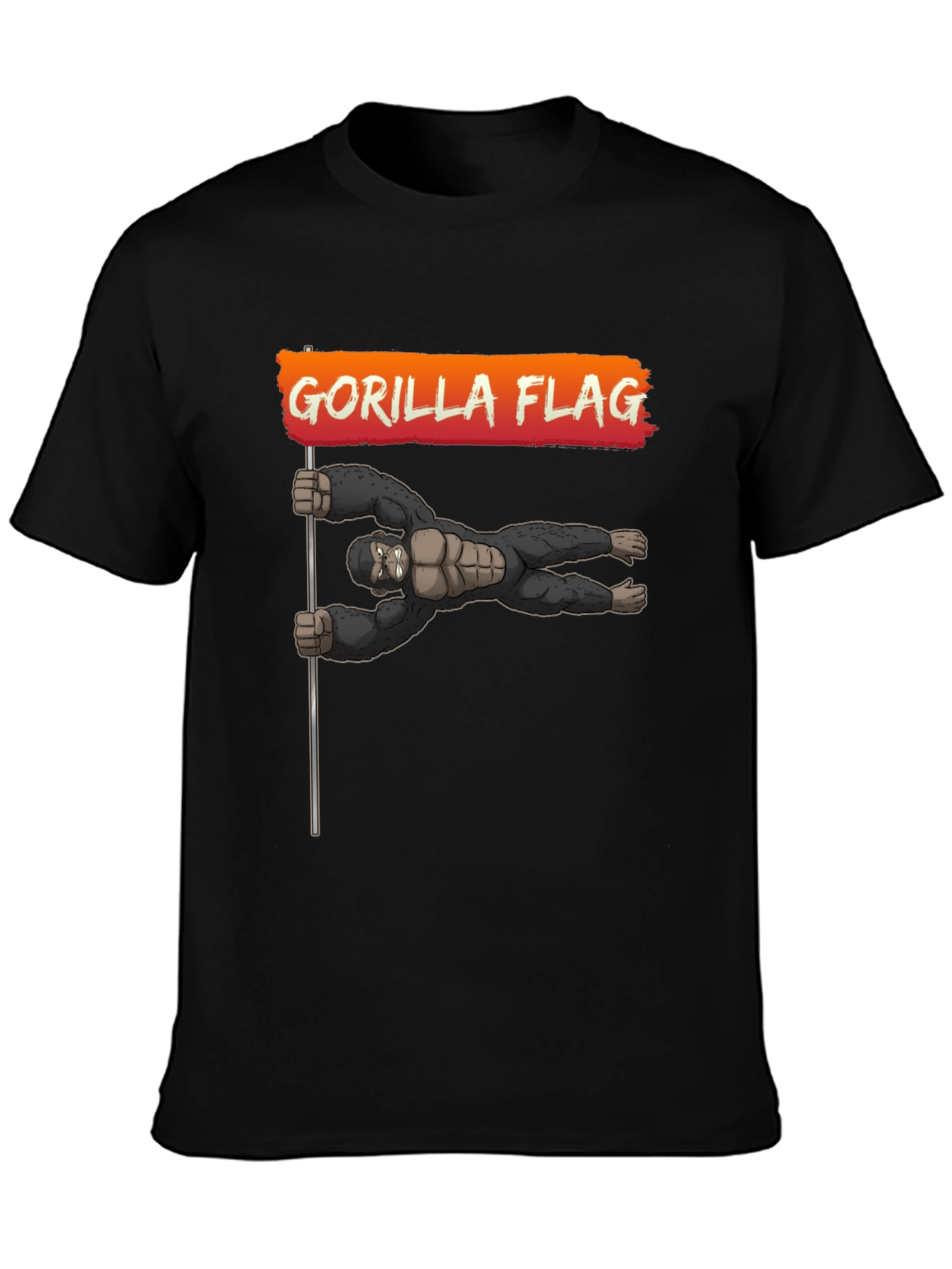 Gorilla Flag T-Shirt - Black Graphic Tee