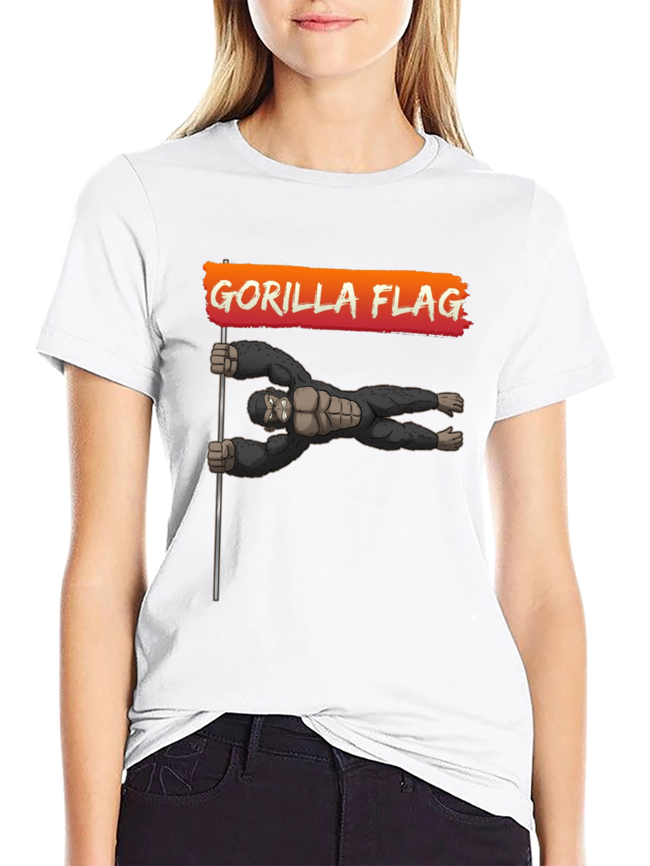 Gorilla Flag T-Shirt - Black Graphic Tee