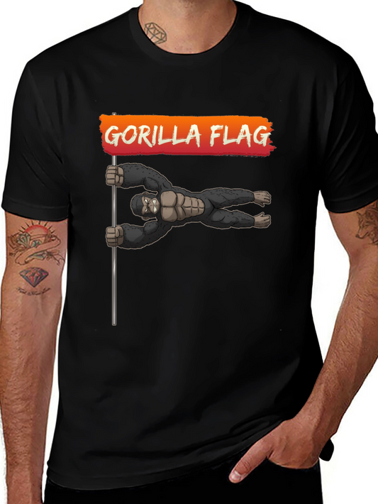 Gorilla Flag T-Shirt - Black Graphic Tee
