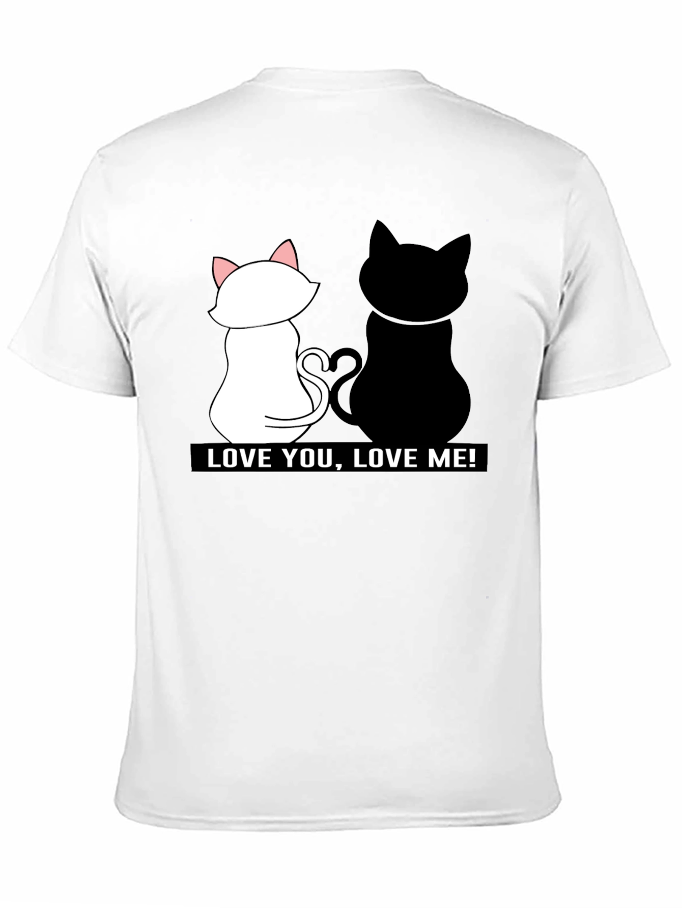 Love You Love Me! Black Cat Graphic Tee
