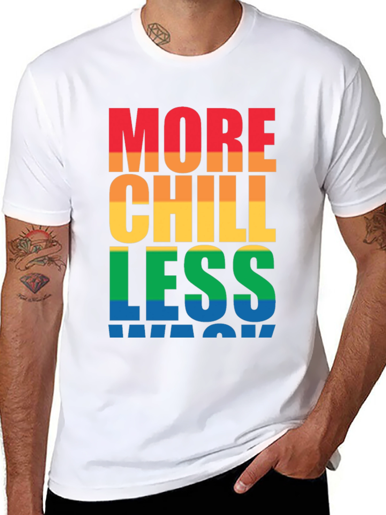 More Chill Less Wack Graphic T-Shirt