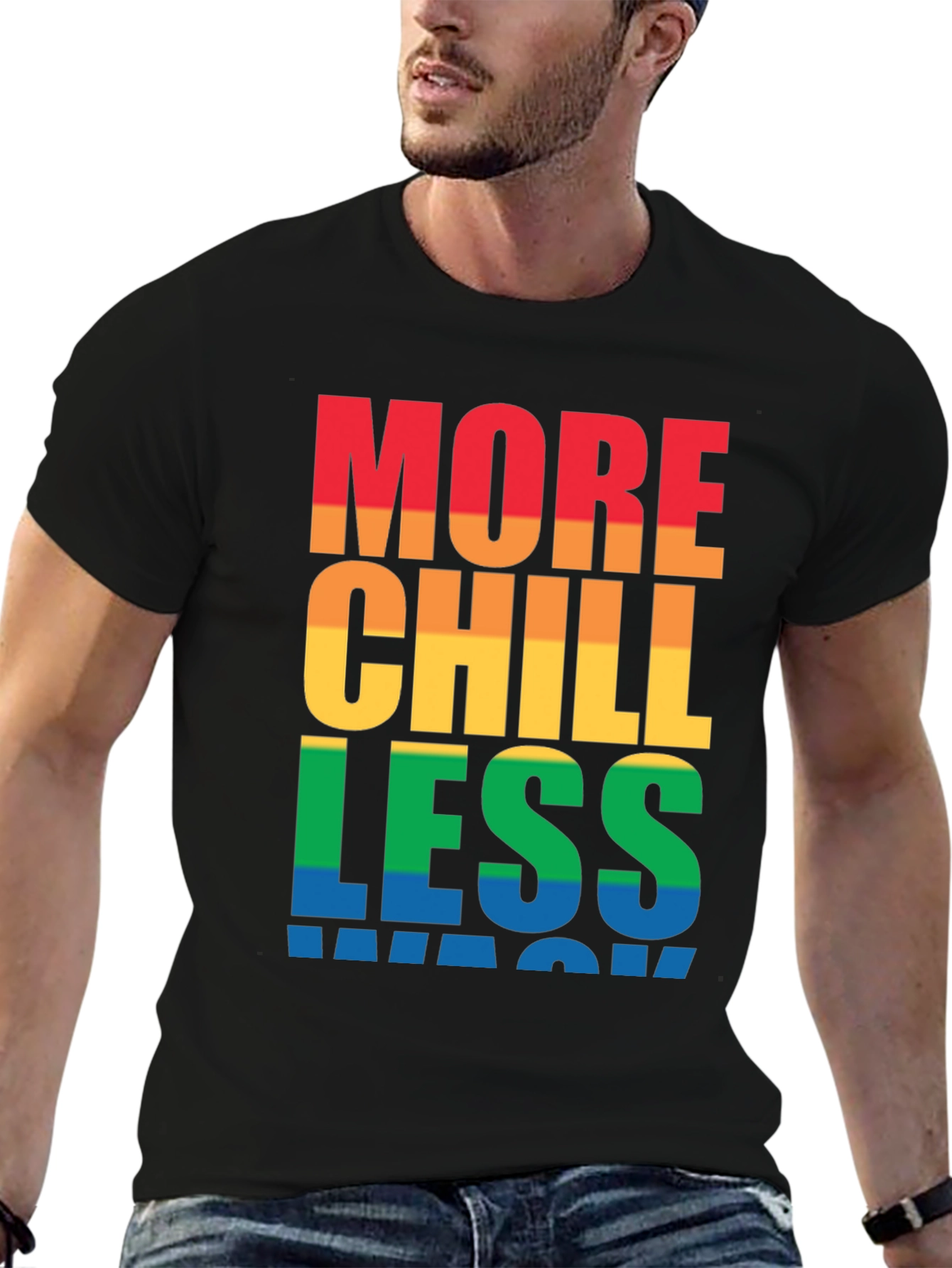 More Chill Less Wack Graphic T-Shirt