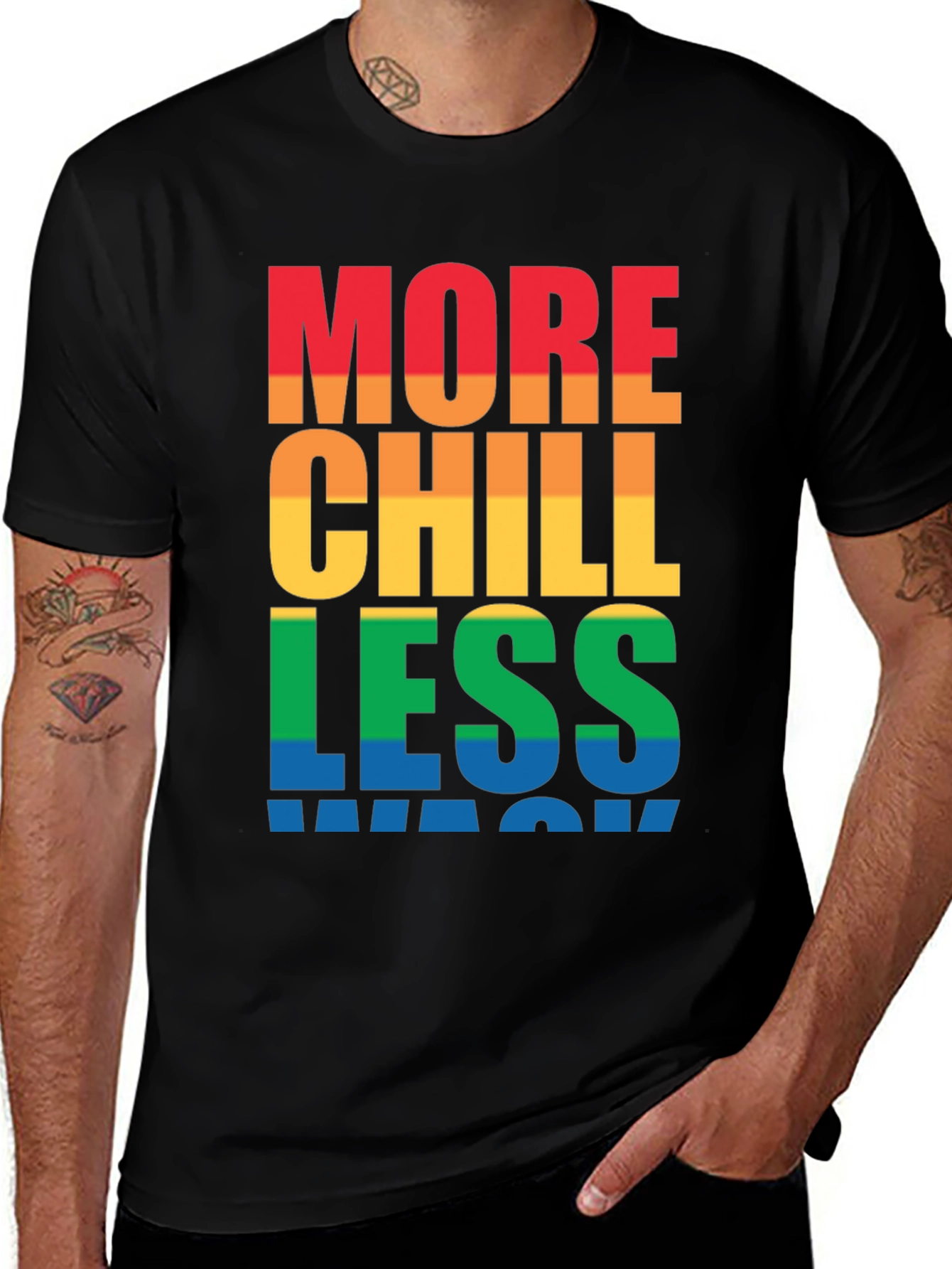 More Chill Less Wack Graphic T-Shirt
