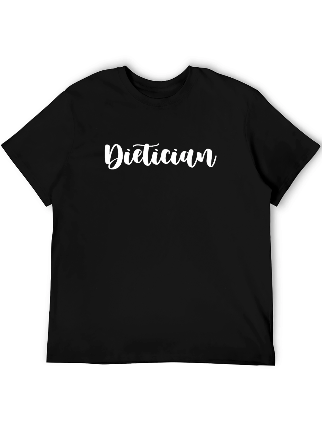 Dietician T-Shirt - Black Casual Tee