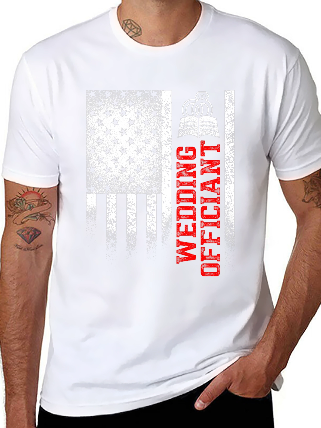 Wedding Officiant Patriotic T-Shirt
