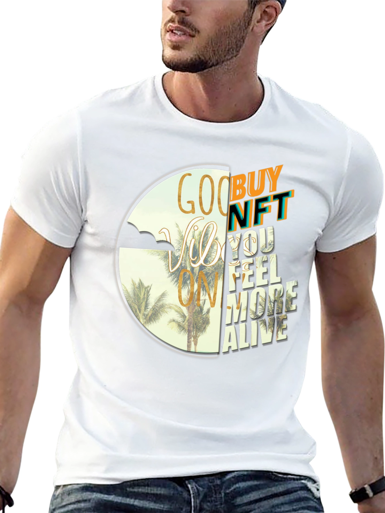 Good Vibes NFT Graphic Tee - Buy Now!