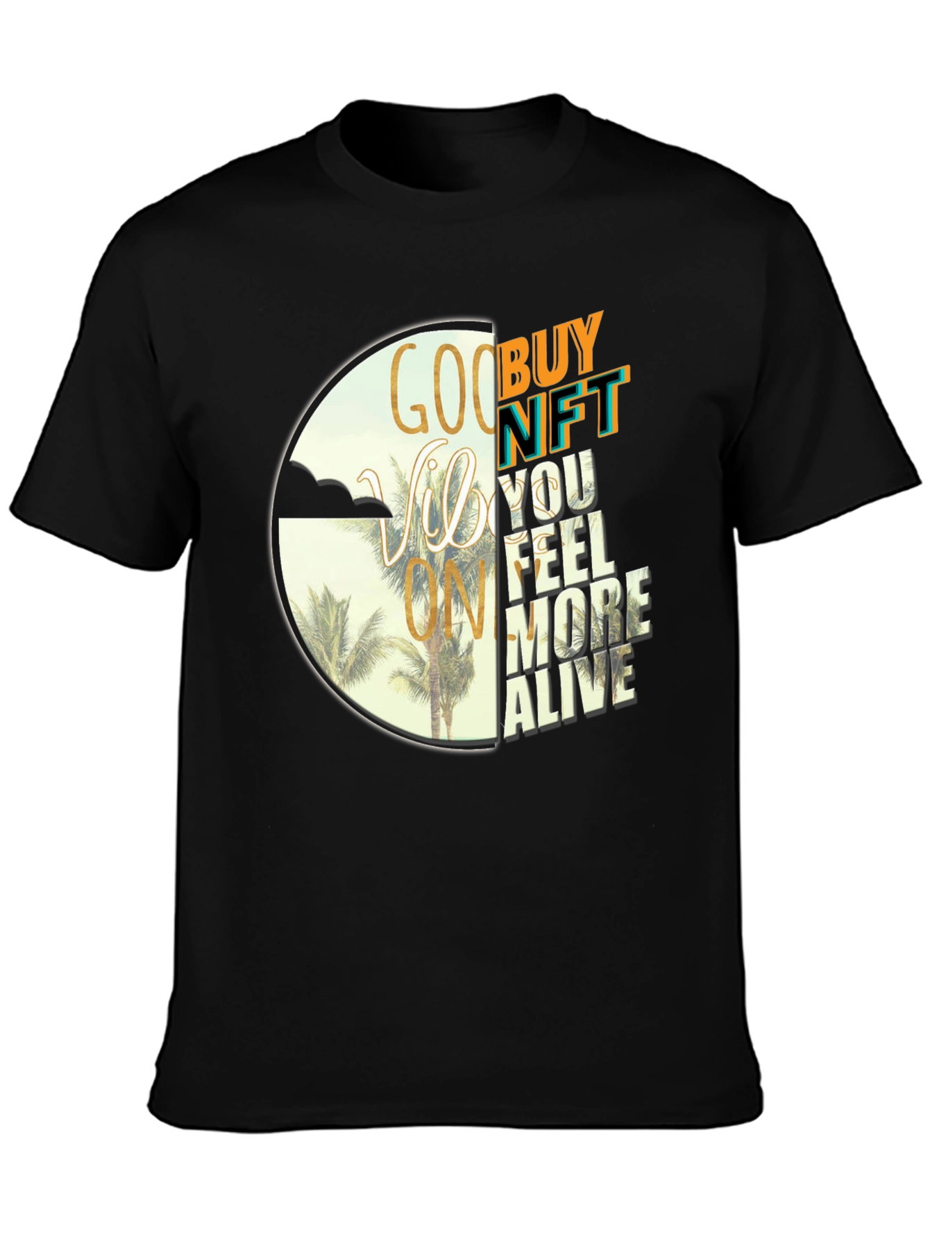 Good Vibes NFT Graphic Tee - Buy Now!
