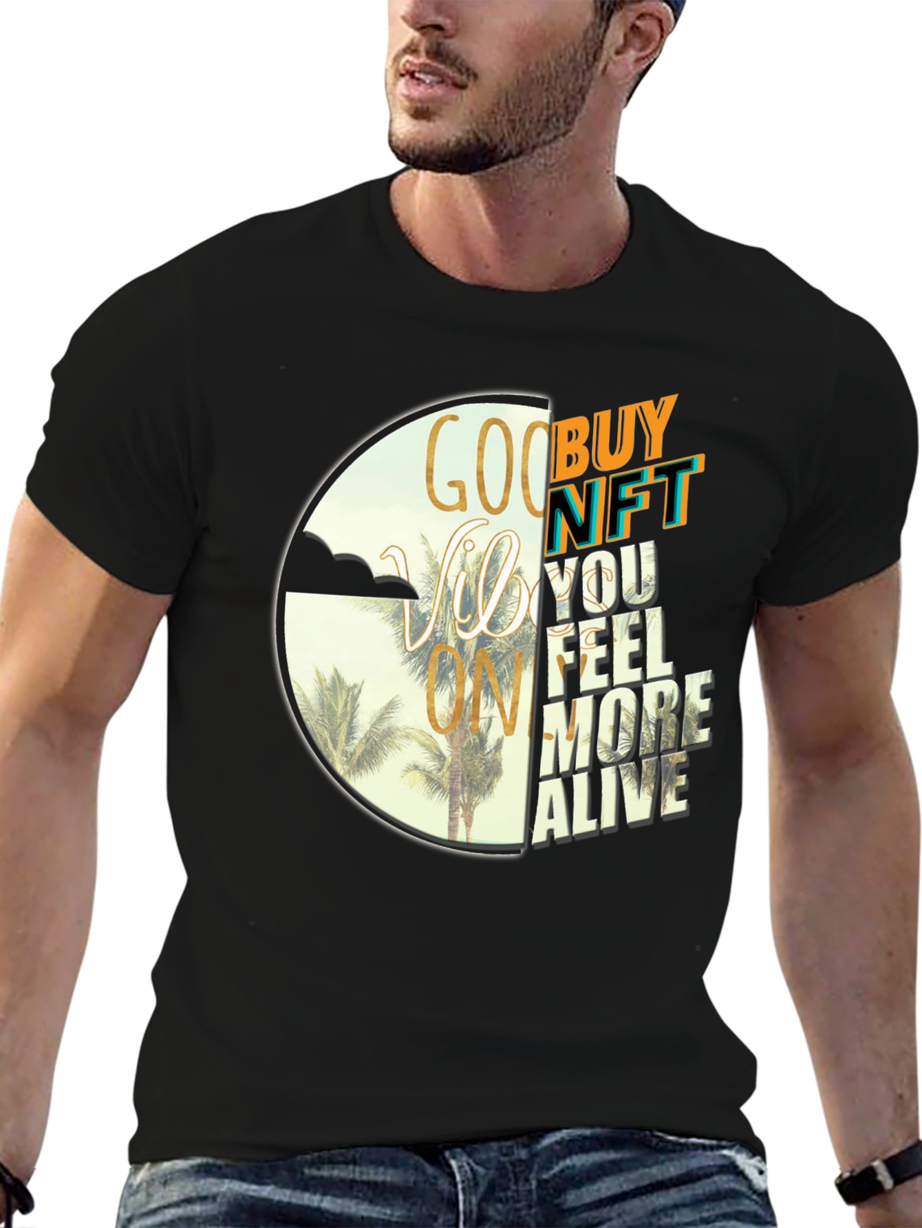 Good Vibes NFT Graphic Tee - Buy Now!