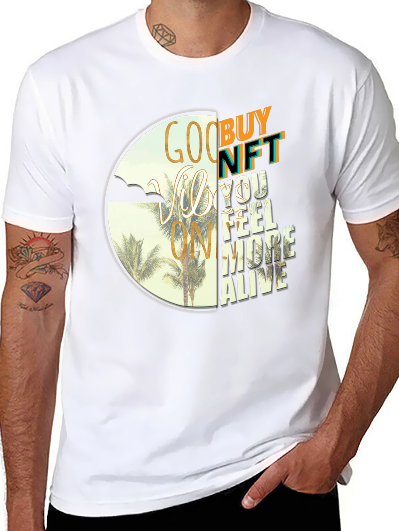 Good Vibes NFT Graphic Tee - Buy Now!
