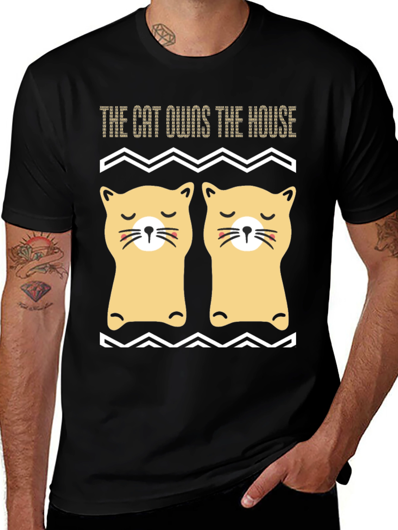 Cat Owns House Graphic Tee - Unisex
