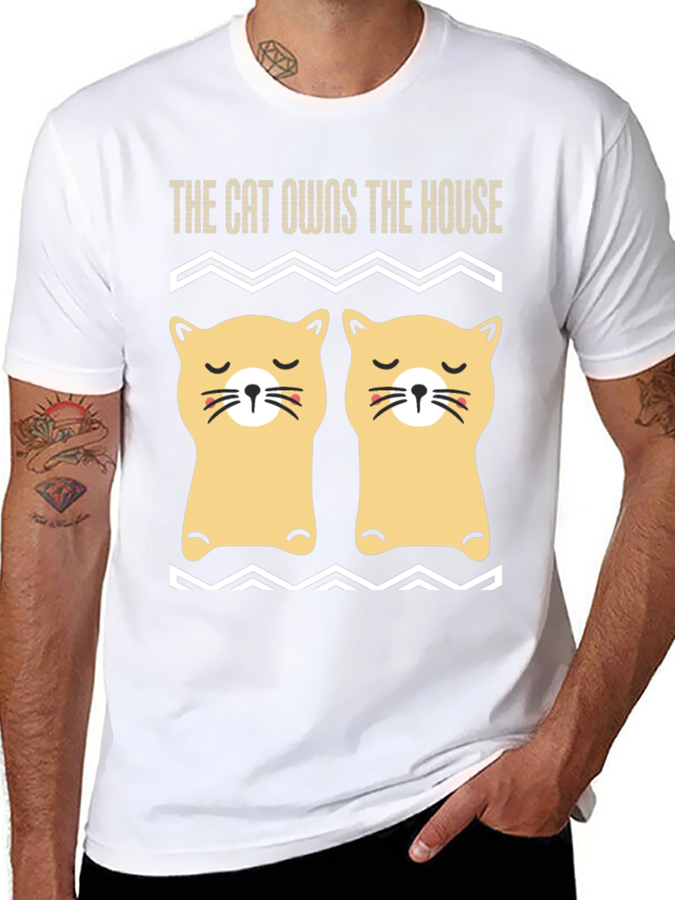 Cat Owns House Graphic Tee - Unisex