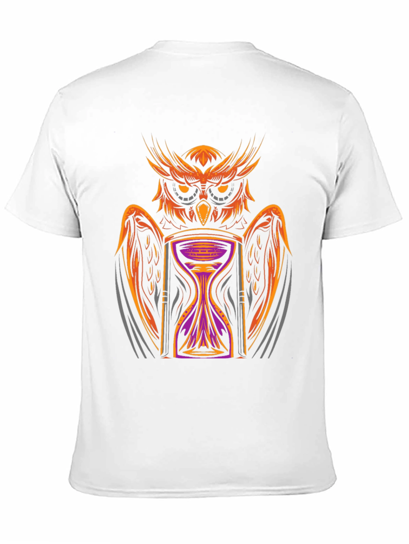 Owl Hourglass Graphic Tee - Black