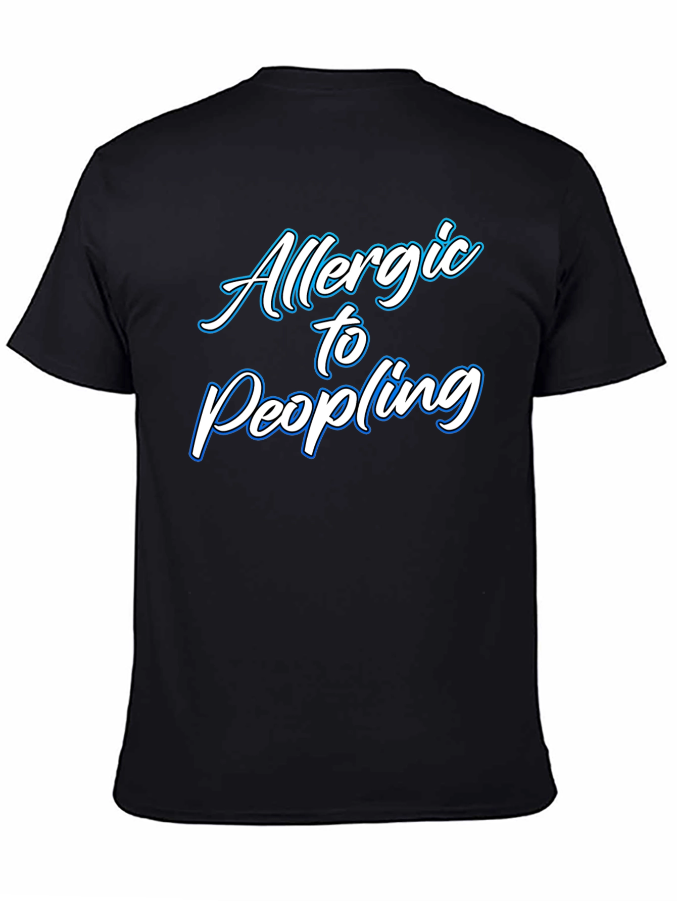 Allergic to People Black T-Shirt