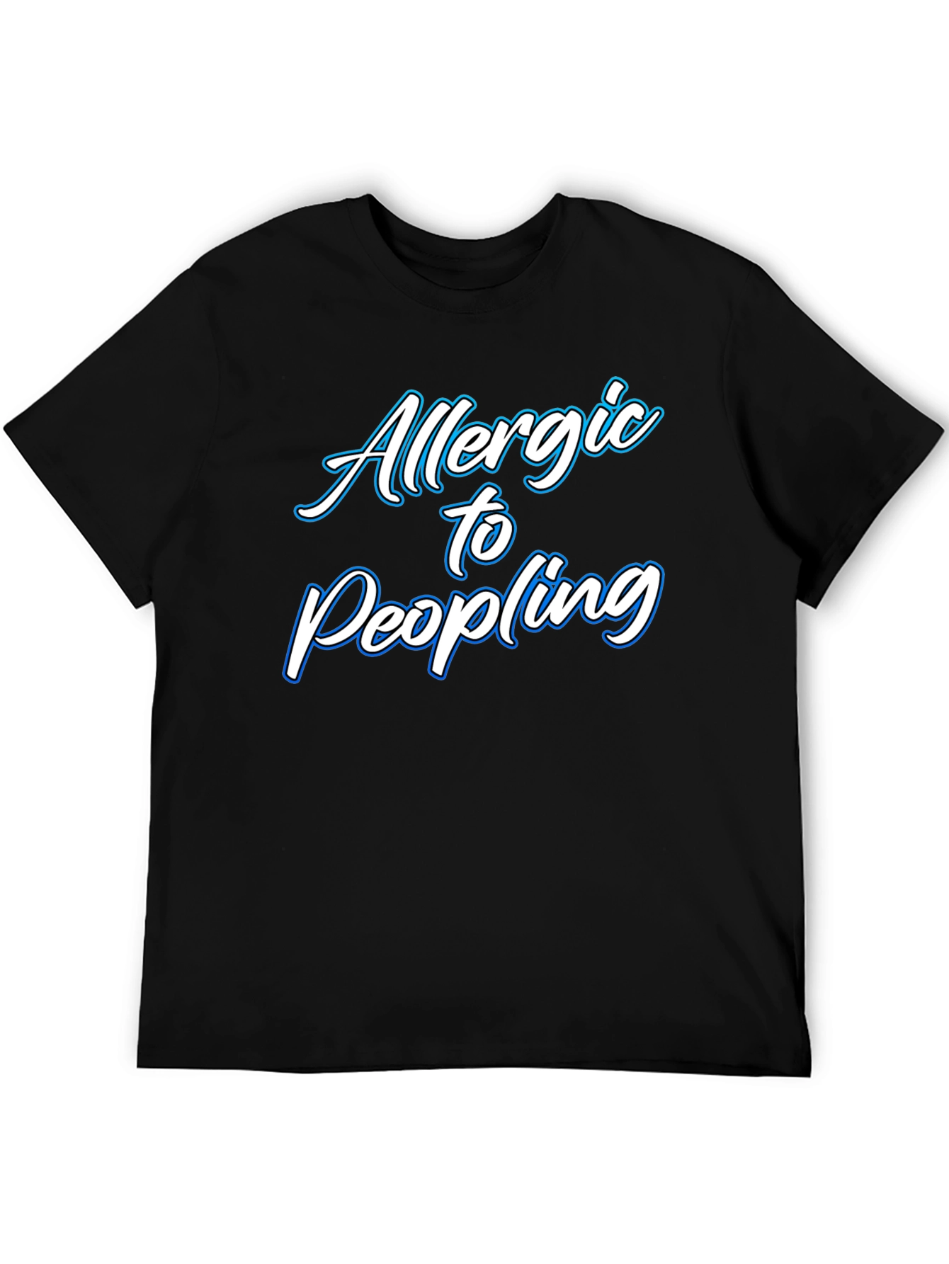 Allergic to People Black T-Shirt