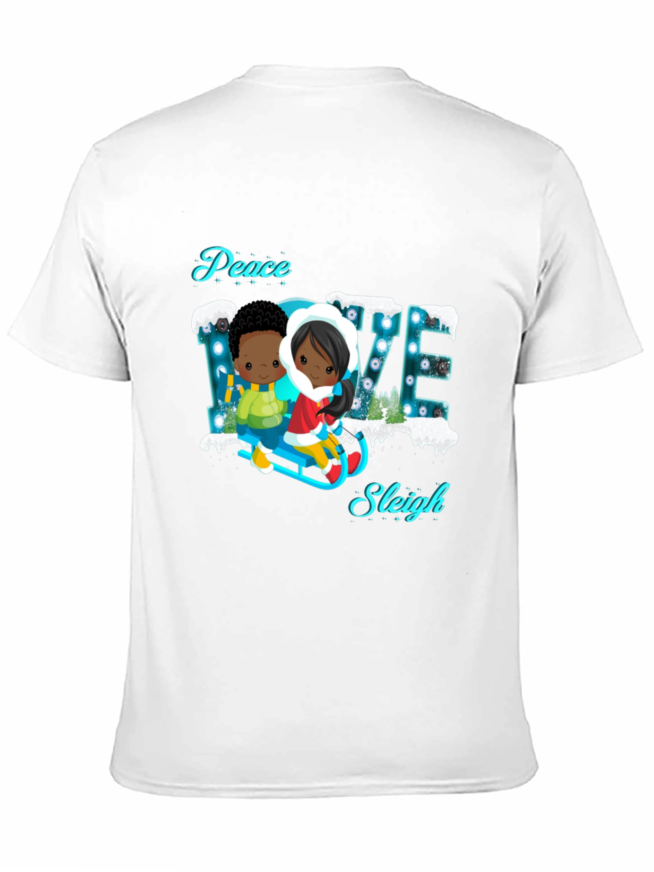 Peace Love Sleigh T-Shirt - Holiday Cheer