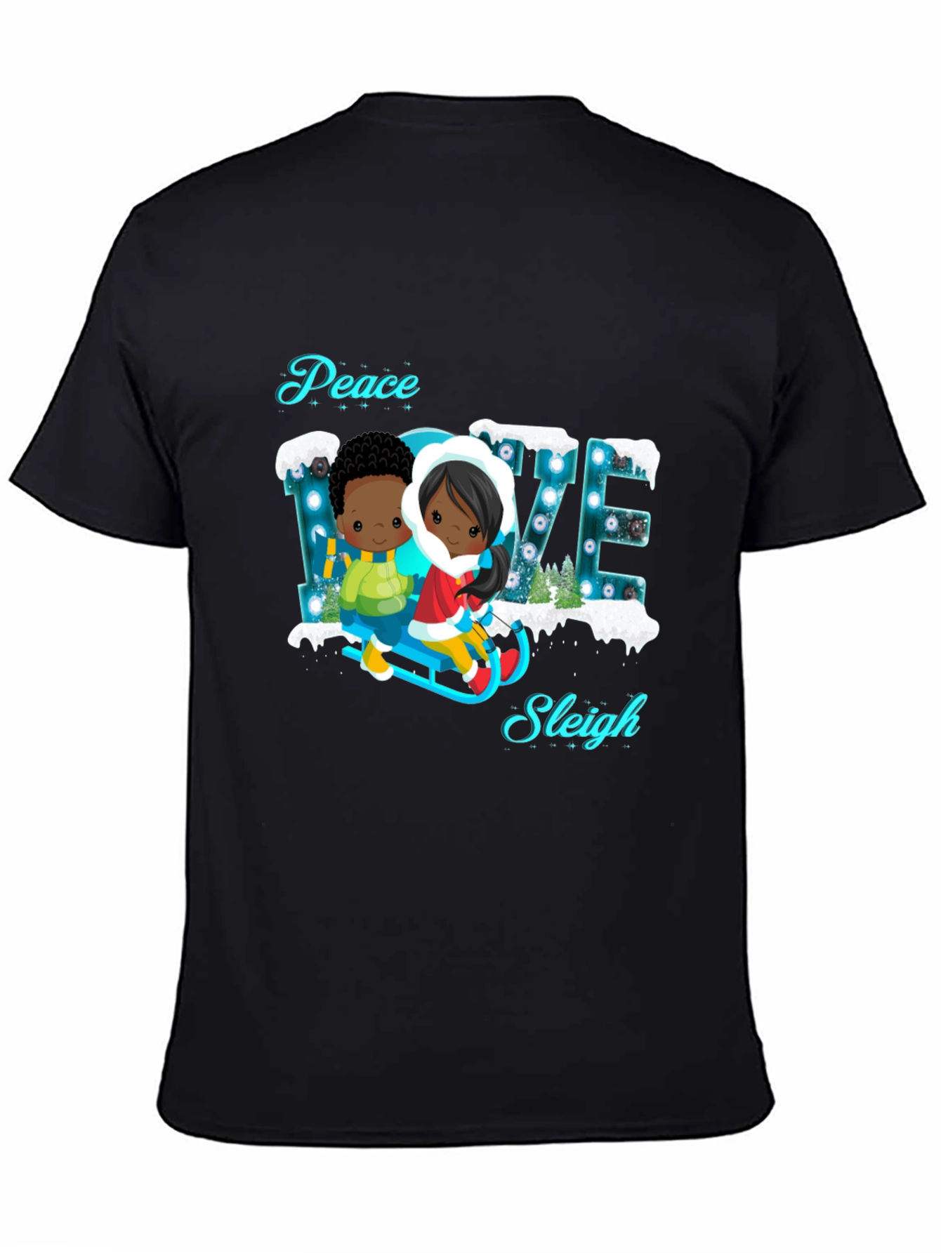 Peace Love Sleigh T-Shirt - Holiday Cheer