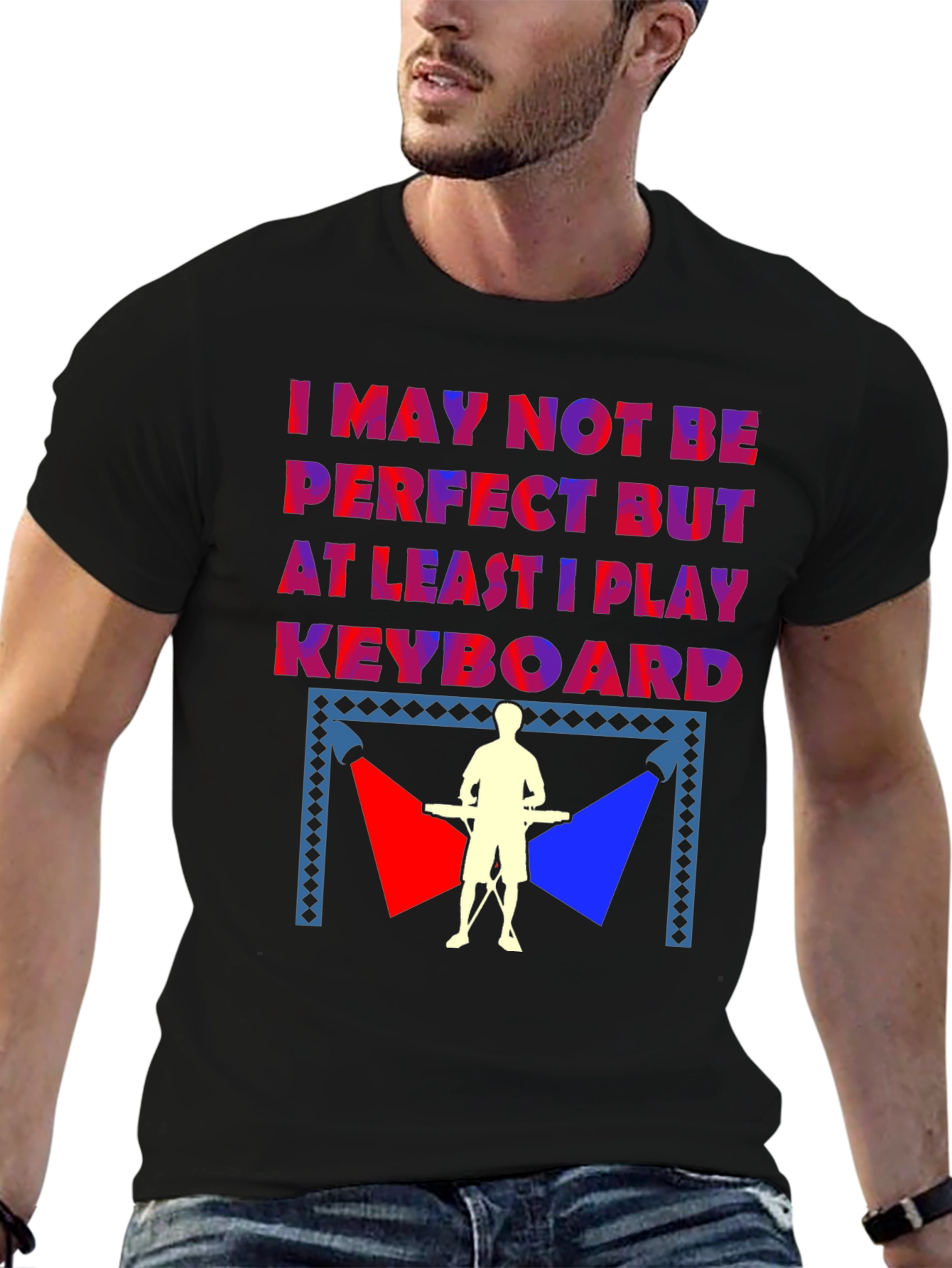 Keyboard Player Graphic Tee - Musician T-Shirt