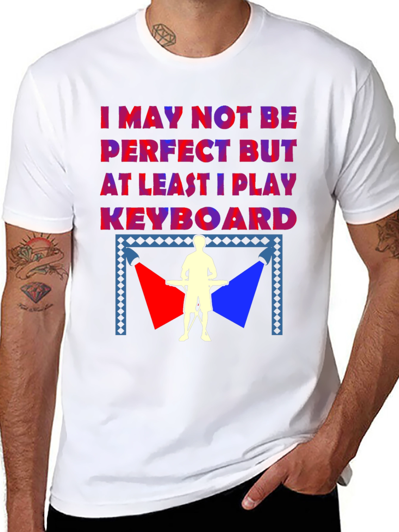 Keyboard Player Graphic Tee - Musician T-Shirt