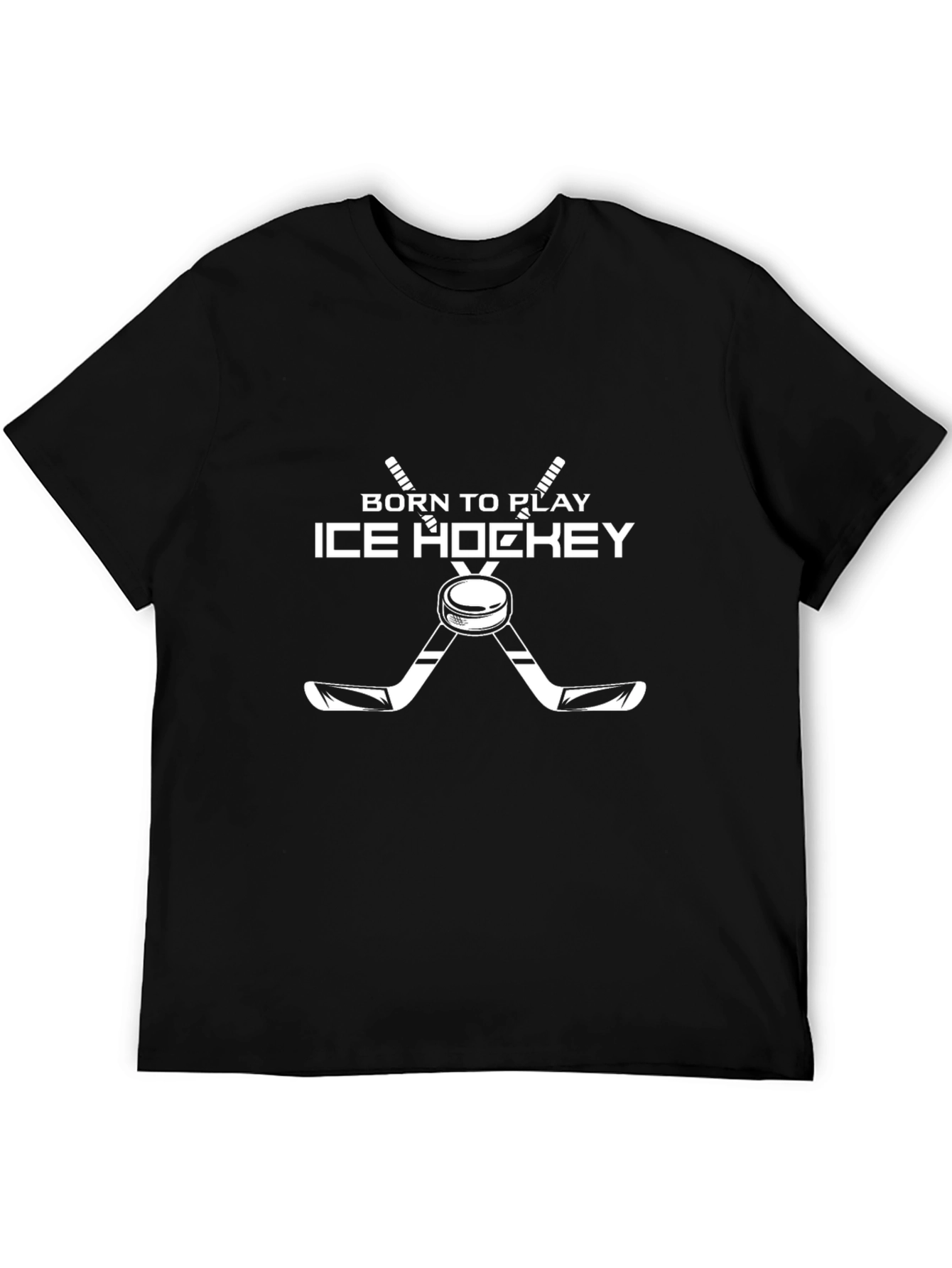 Born to Play Ice Hockey Graphic Tee