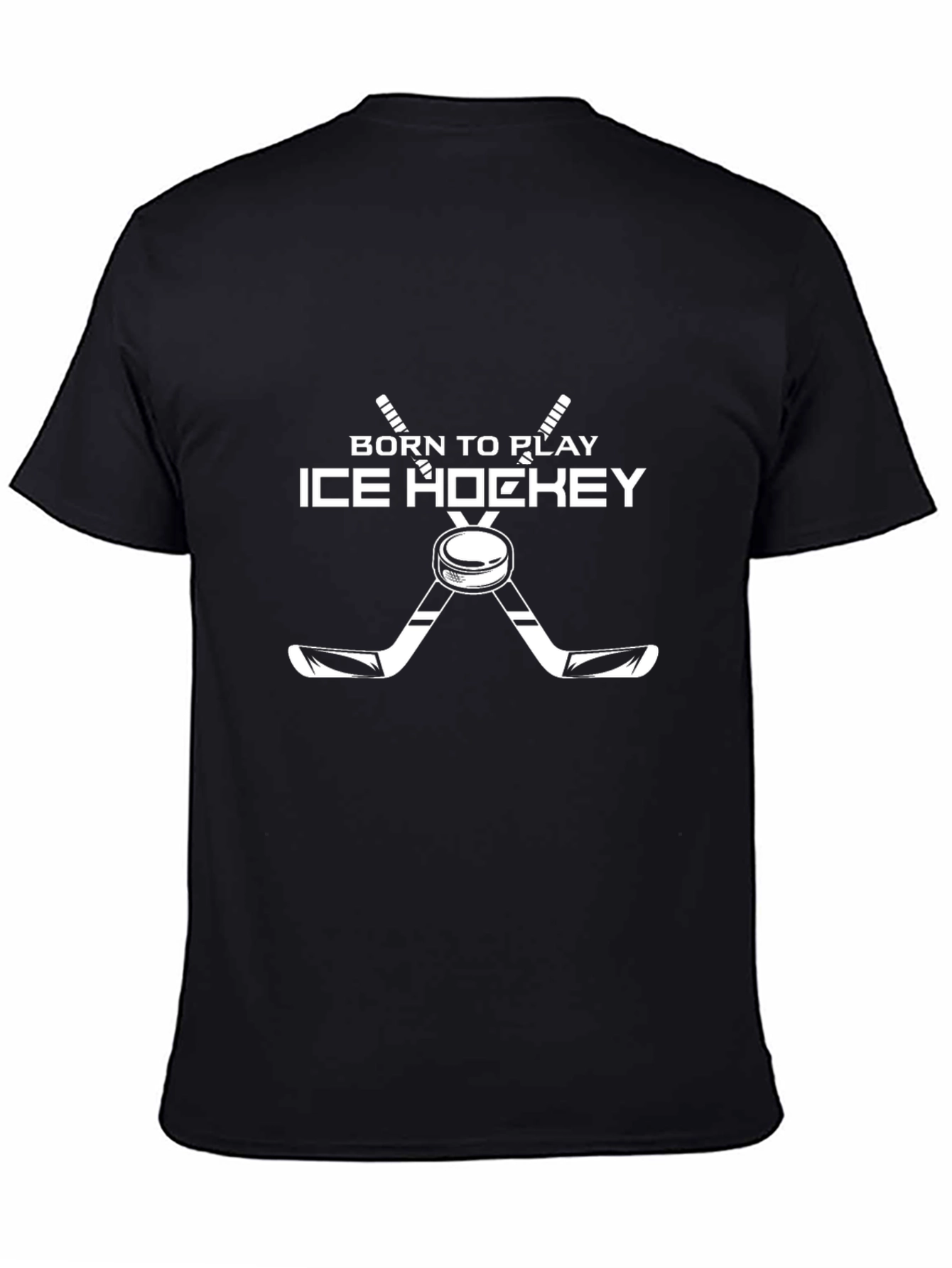Born to Play Ice Hockey Graphic Tee