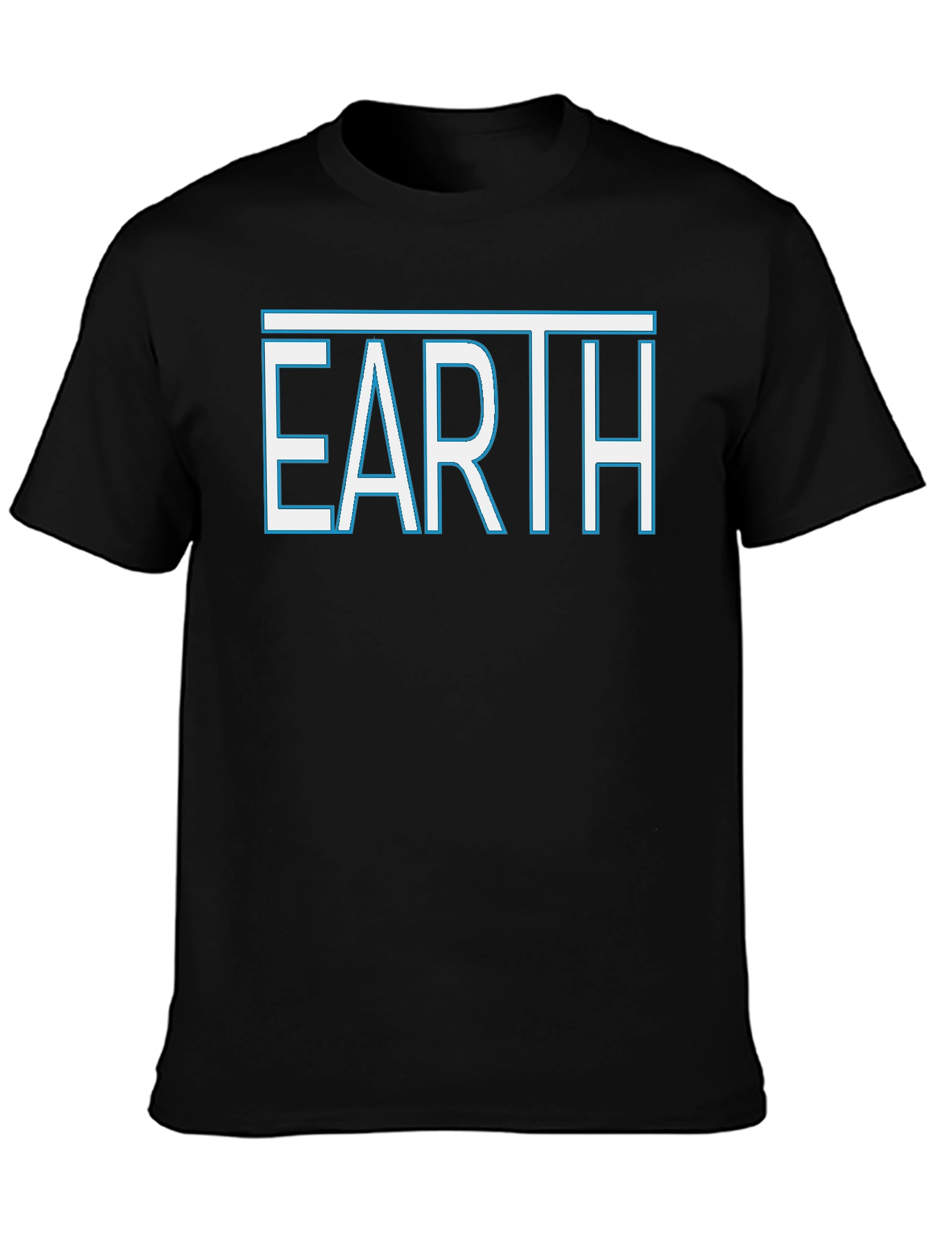 Earth Graphic Tee - Stylish Black T-Shirt