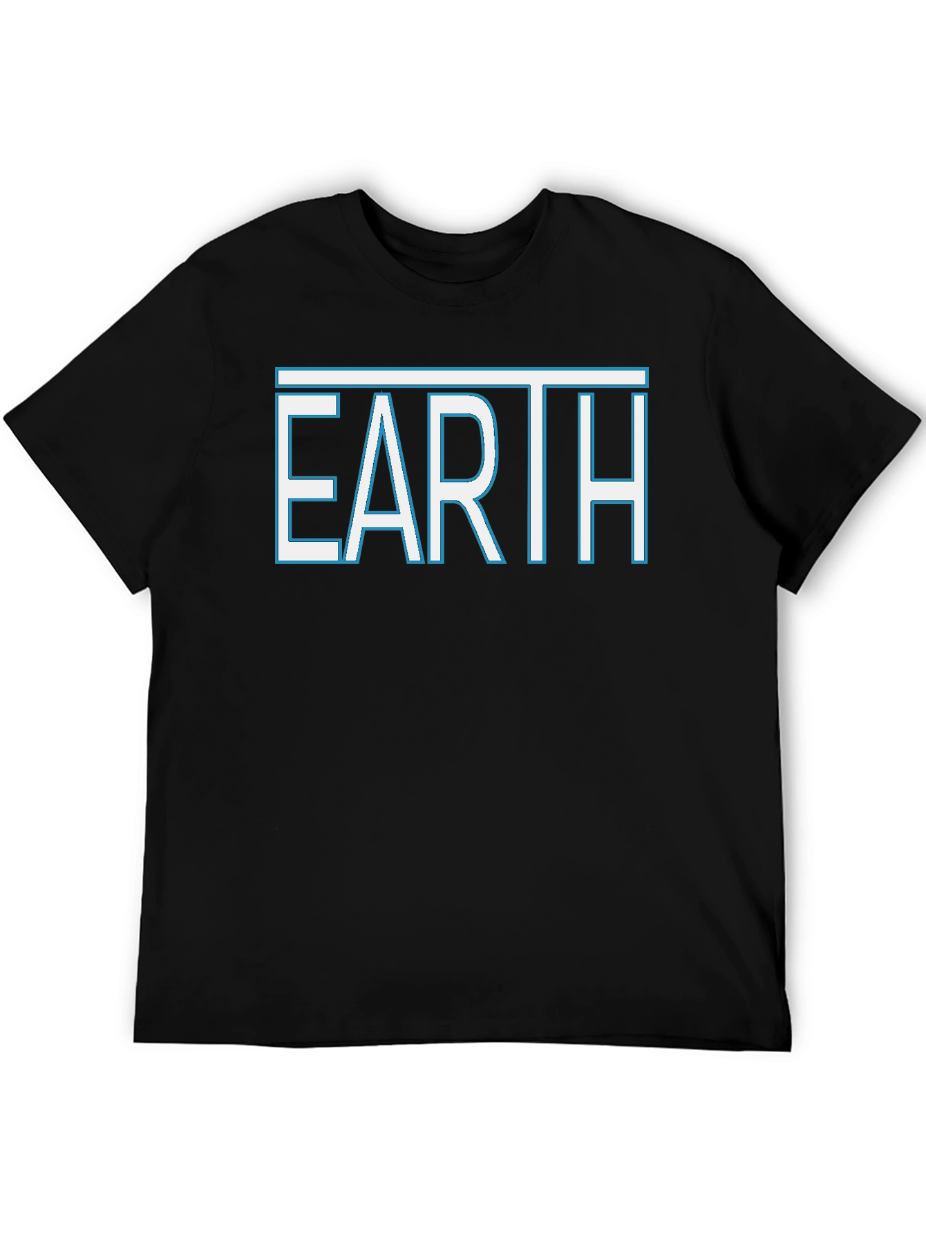 Earth Graphic Tee - Stylish Black T-Shirt