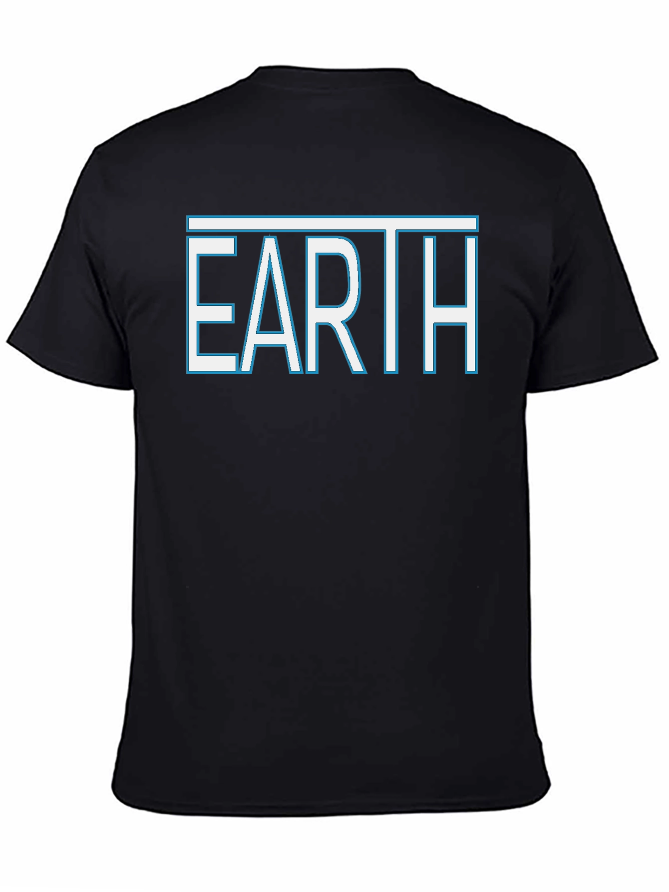 Earth Graphic Tee - Stylish Black T-Shirt