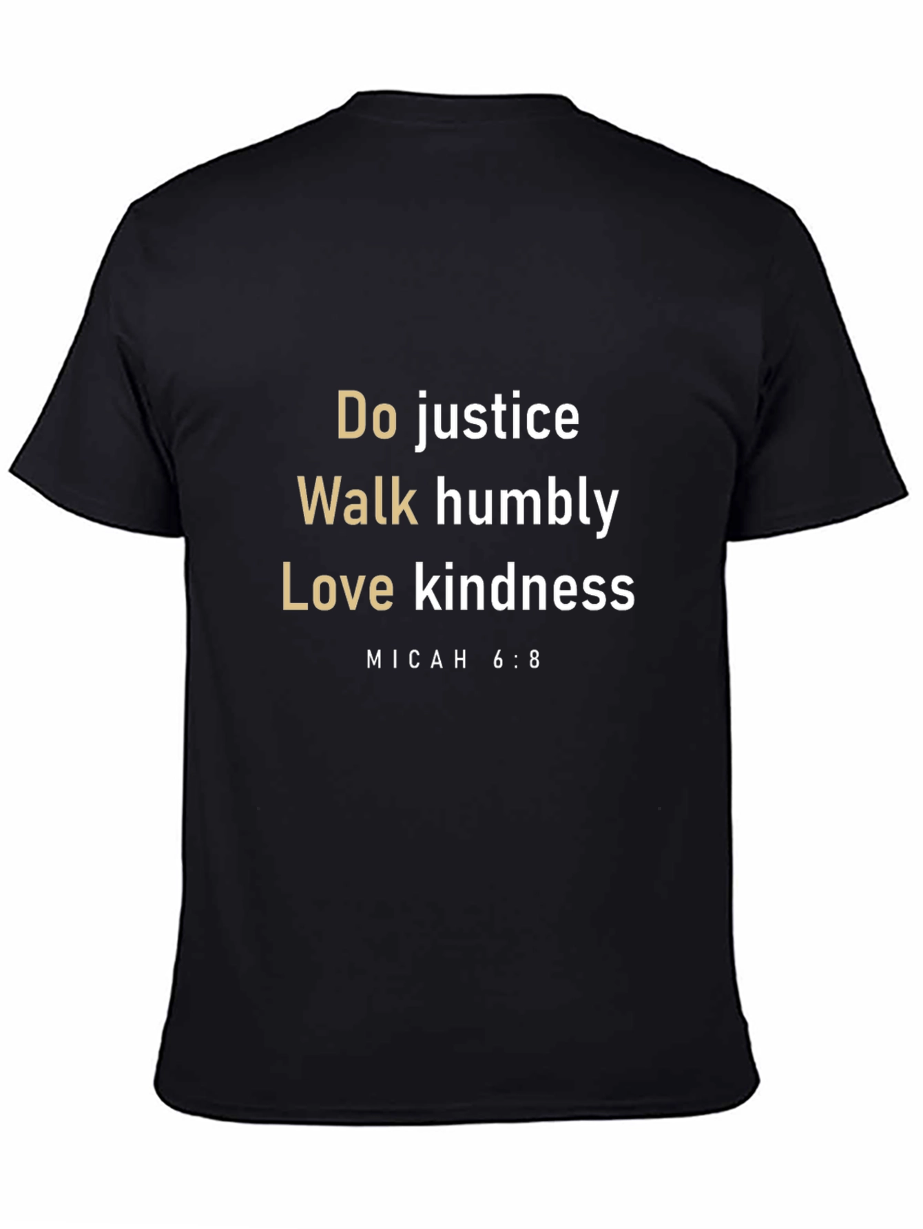 Micah 6:8 Graphic T-Shirt - Do Justice Walk Humbly