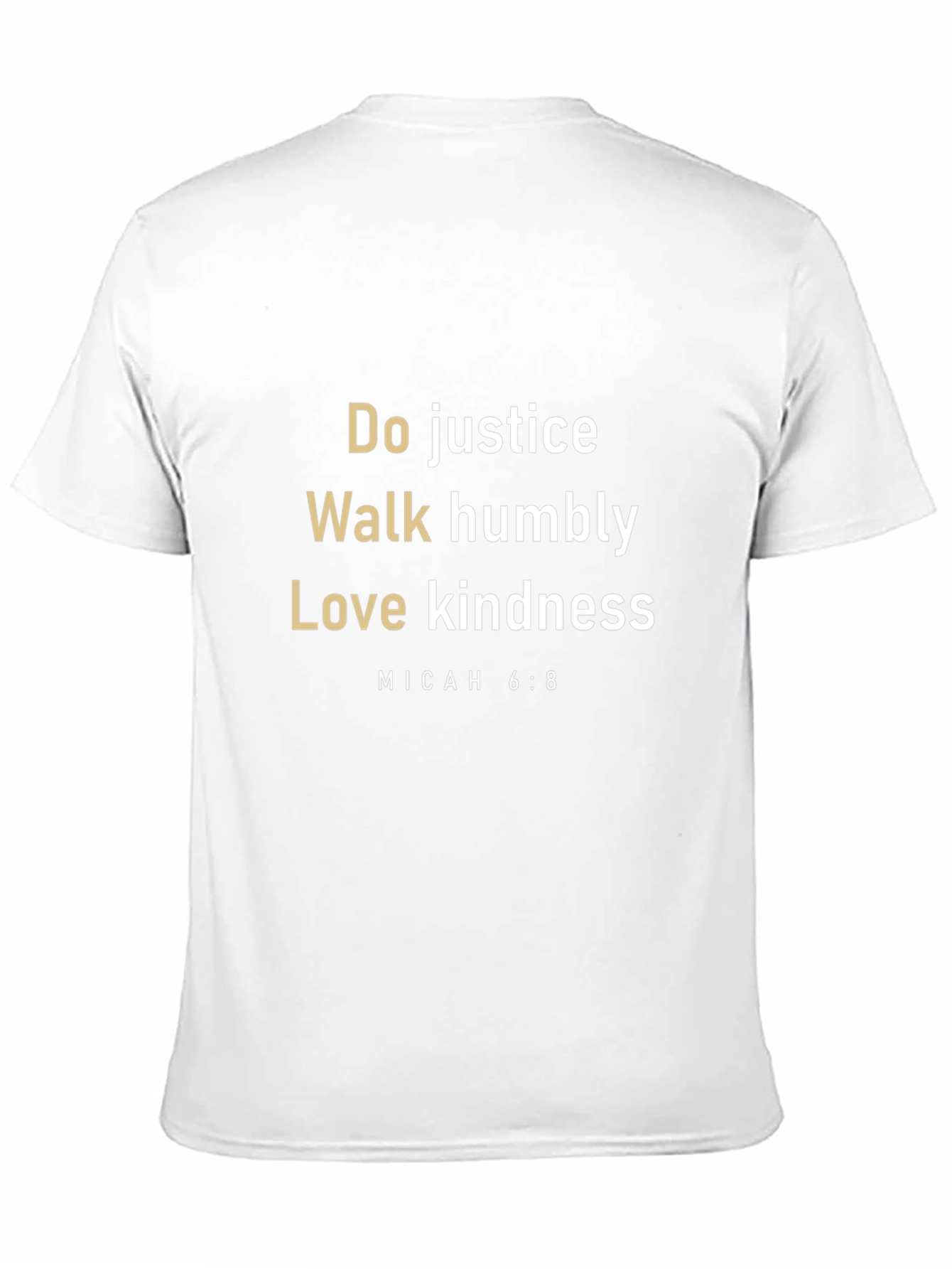 Micah 6:8 Graphic T-Shirt - Do Justice Walk Humbly