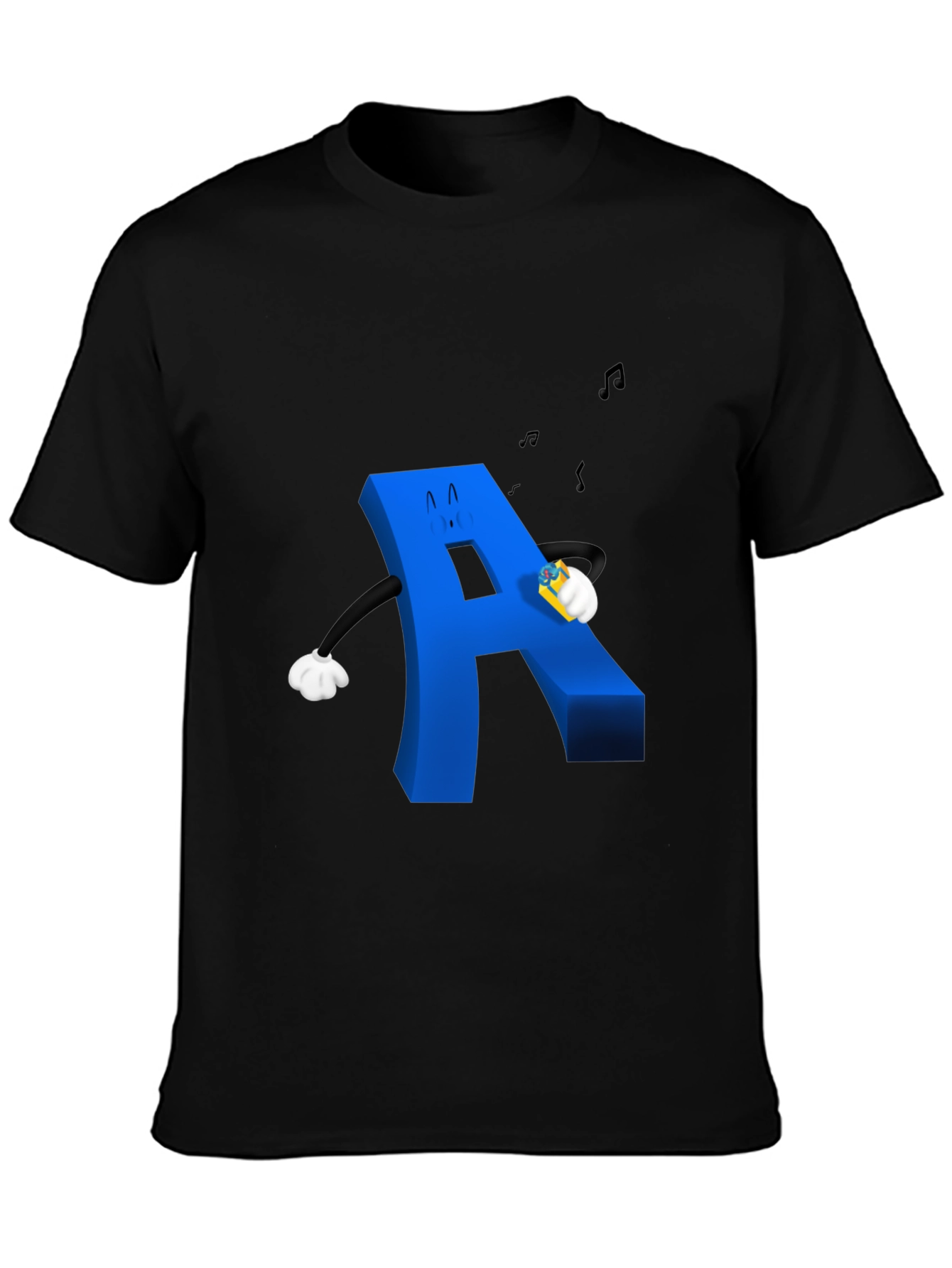 Cartoon Letter A T-Shirt - Fun Graphic Tee