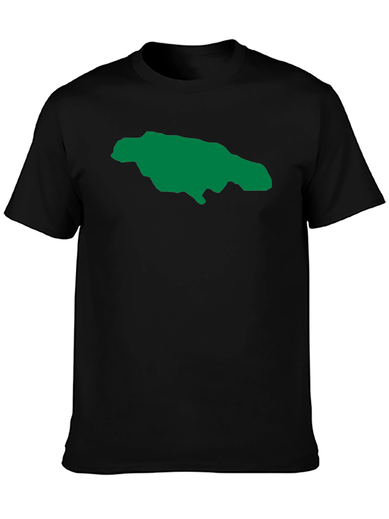 Jamaica Map Graphic Tee - Black T-Shirt
