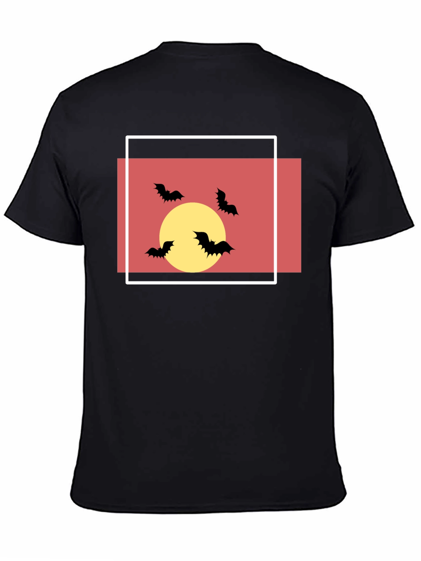 Spooky Bats Graphic Tee - Halloween Style