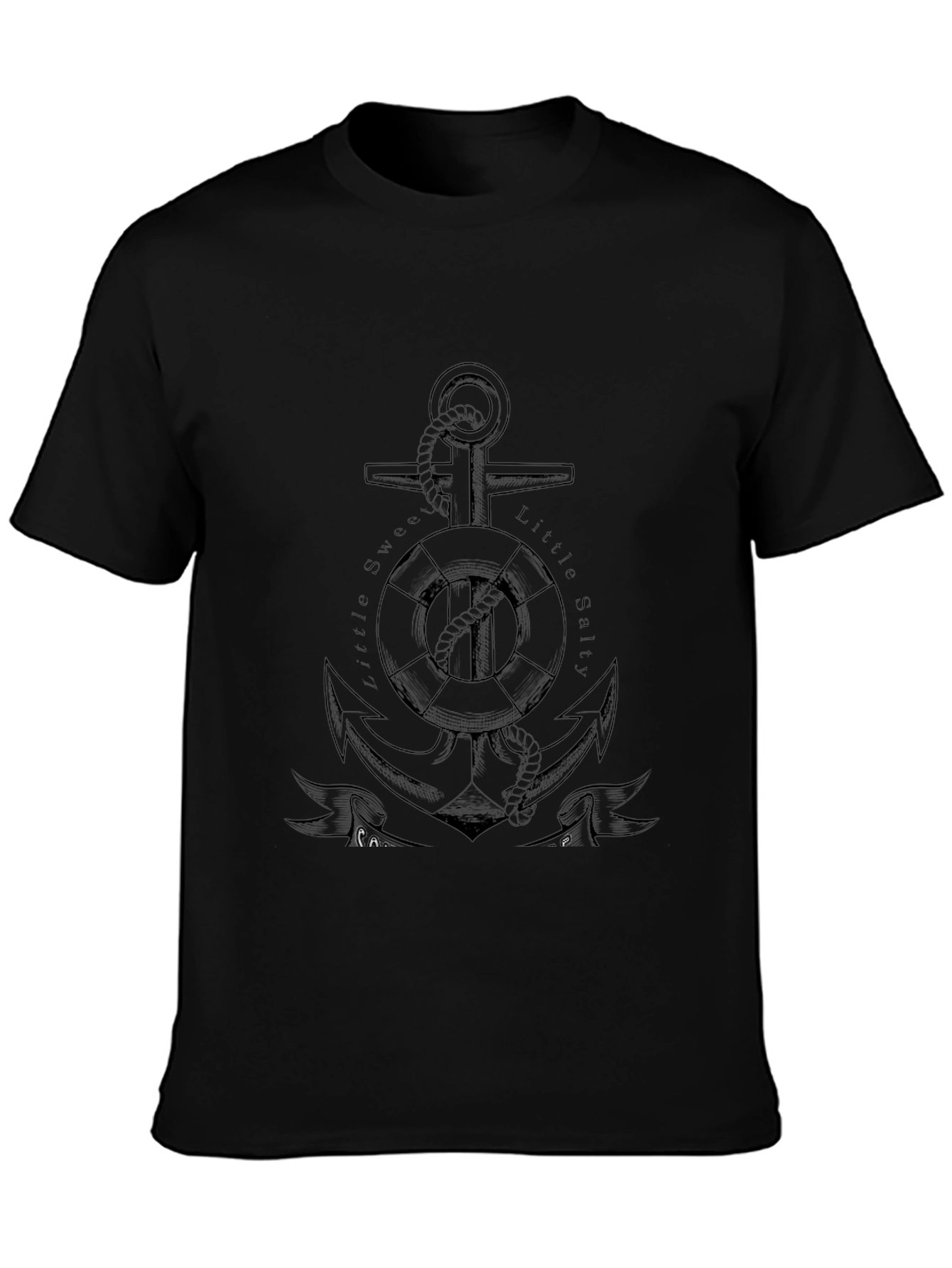 Anchor Graphic Mens Black T-Shirt