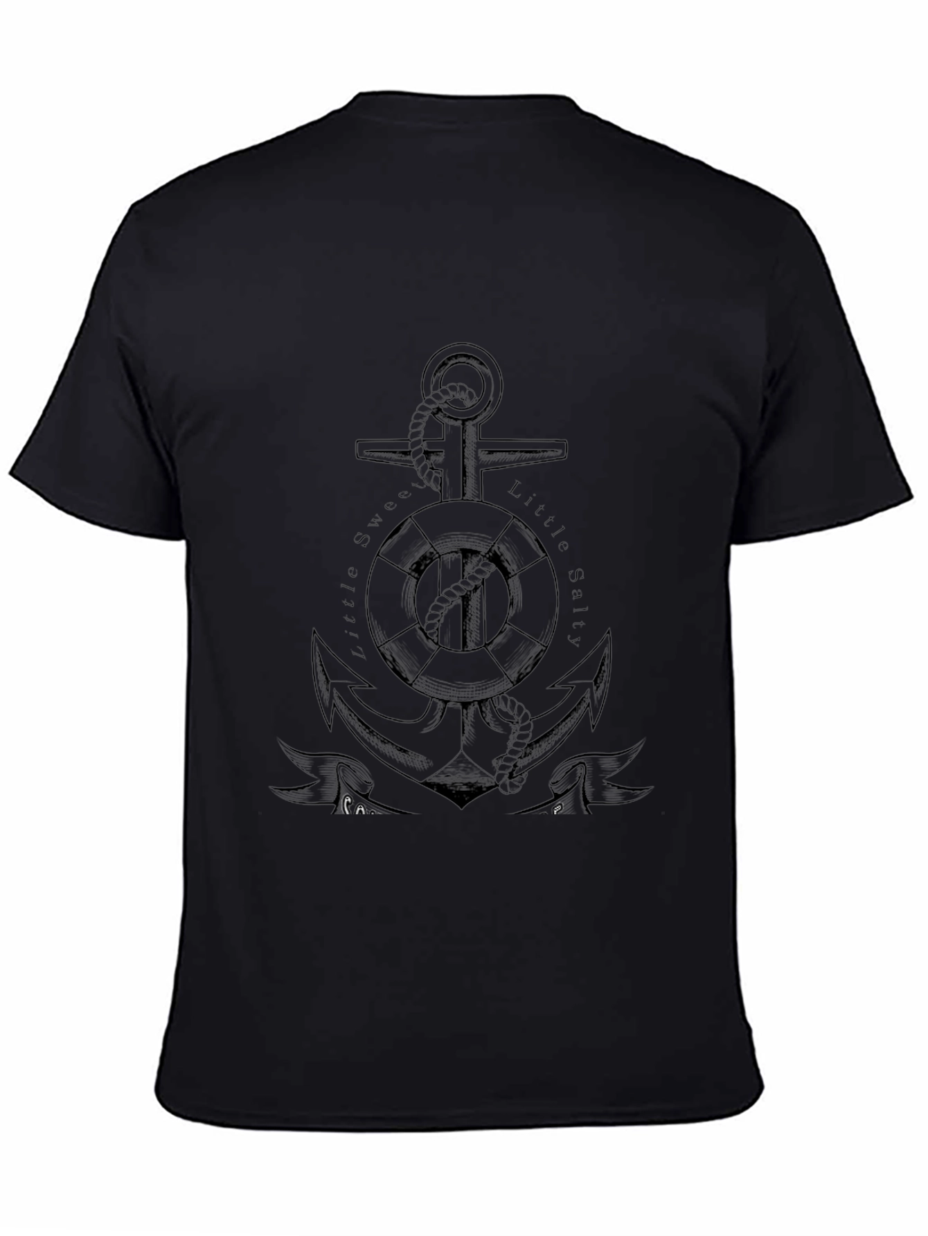 Anchor Graphic Mens Black T-Shirt