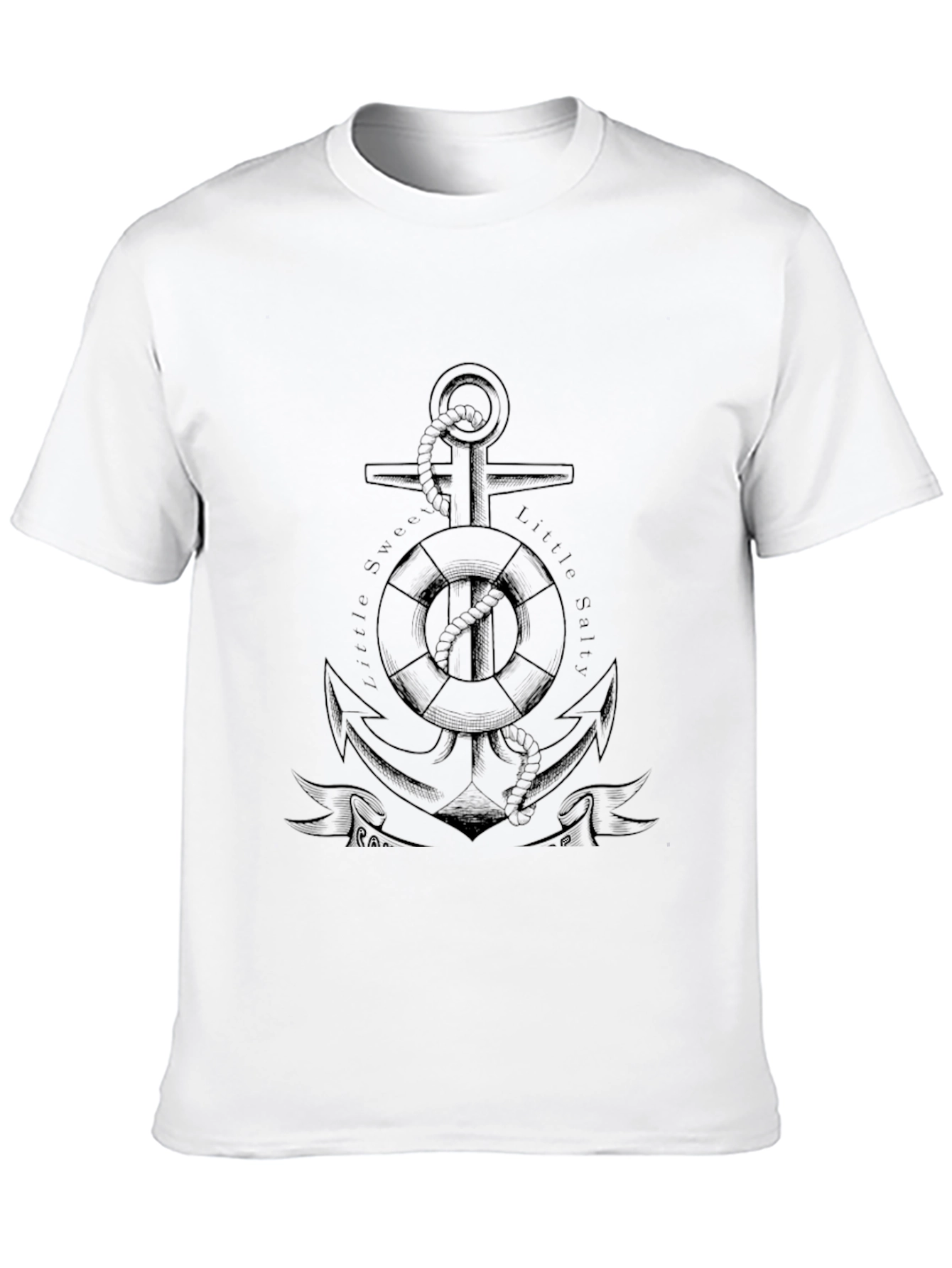Anchor Graphic Mens Black T-Shirt