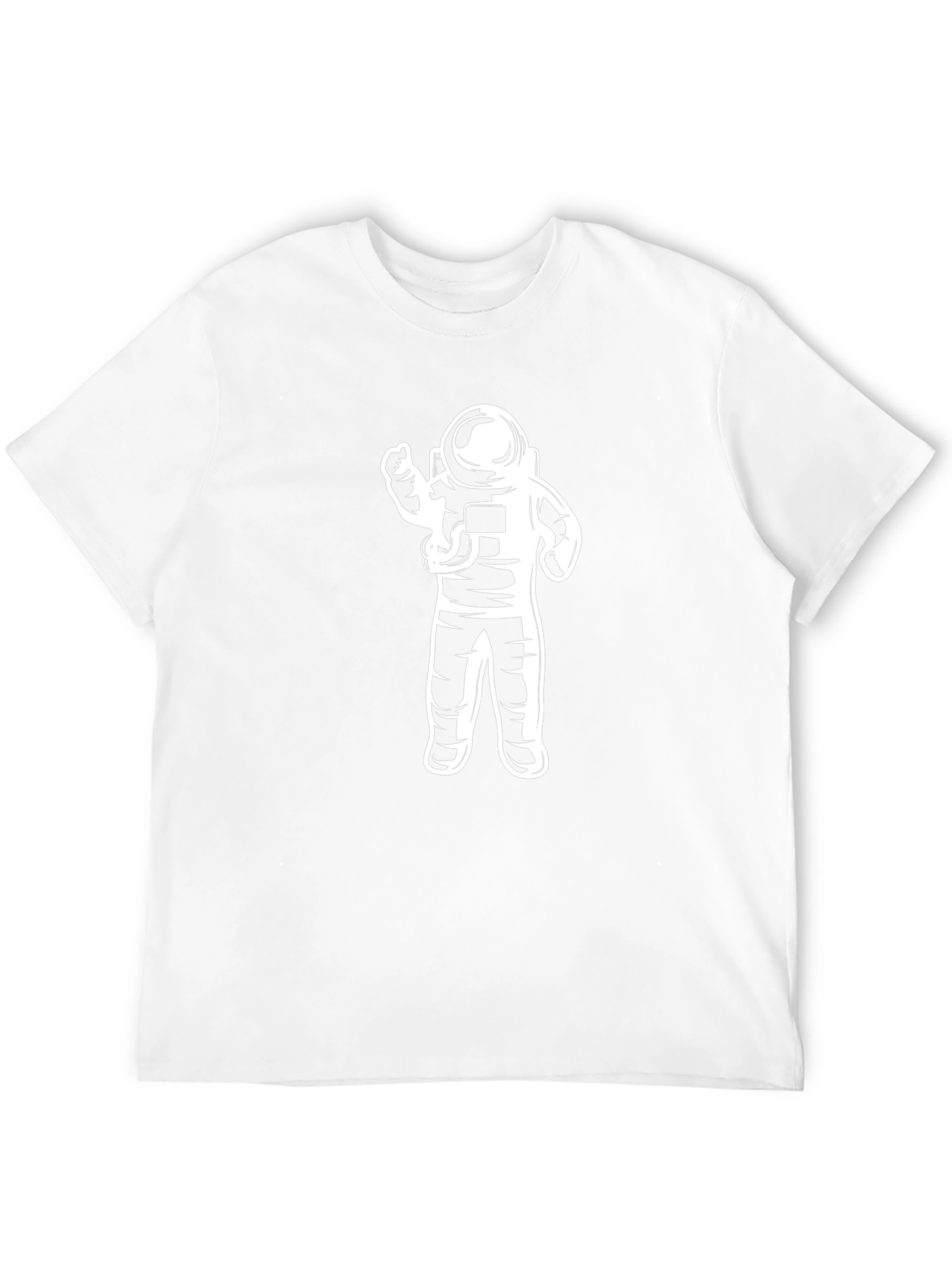 Astronaut Graphic Tee - Black Cotton Blend