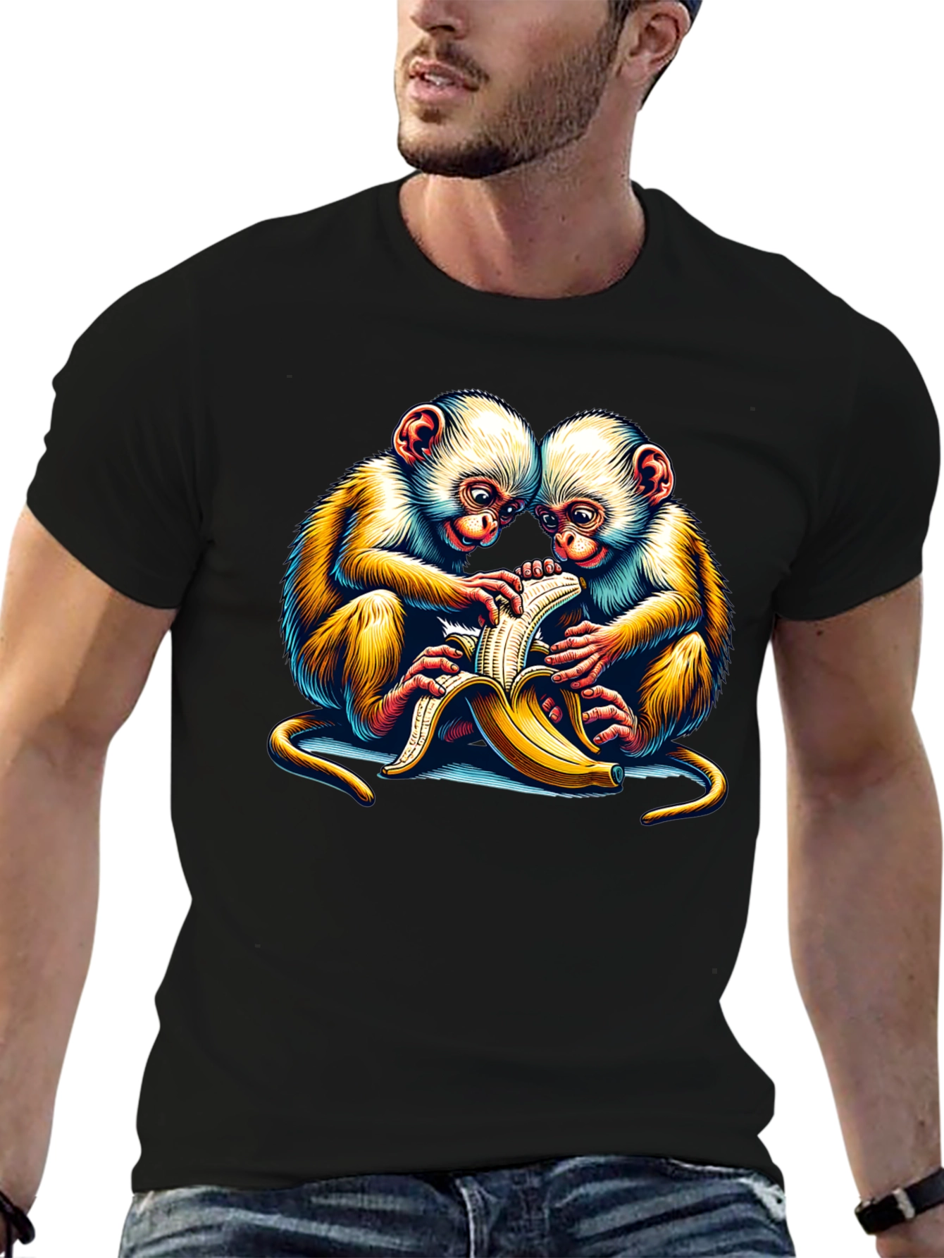 Fun Monkey Banana Graphic Tee