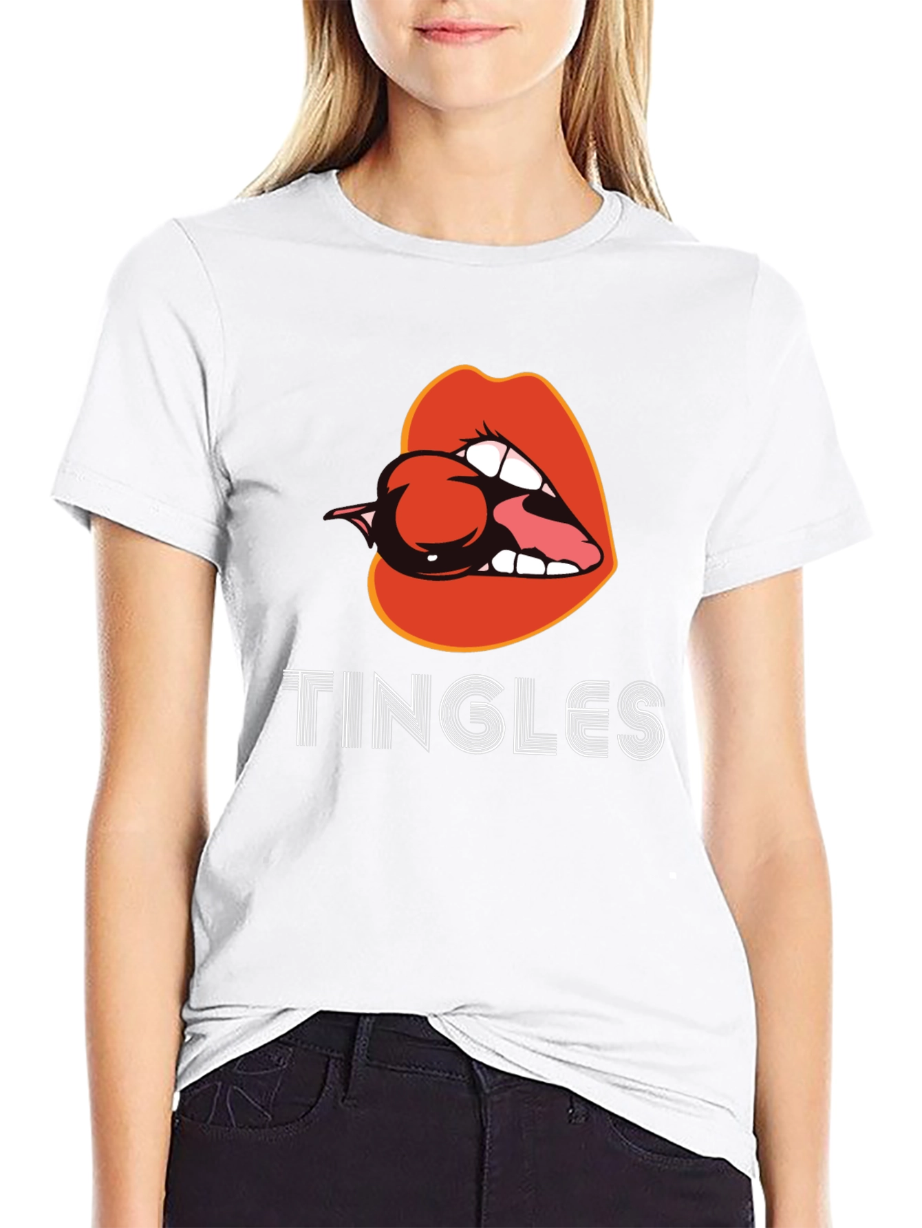 Tingles Lips Graphic T-Shirt - Unique & Stylish