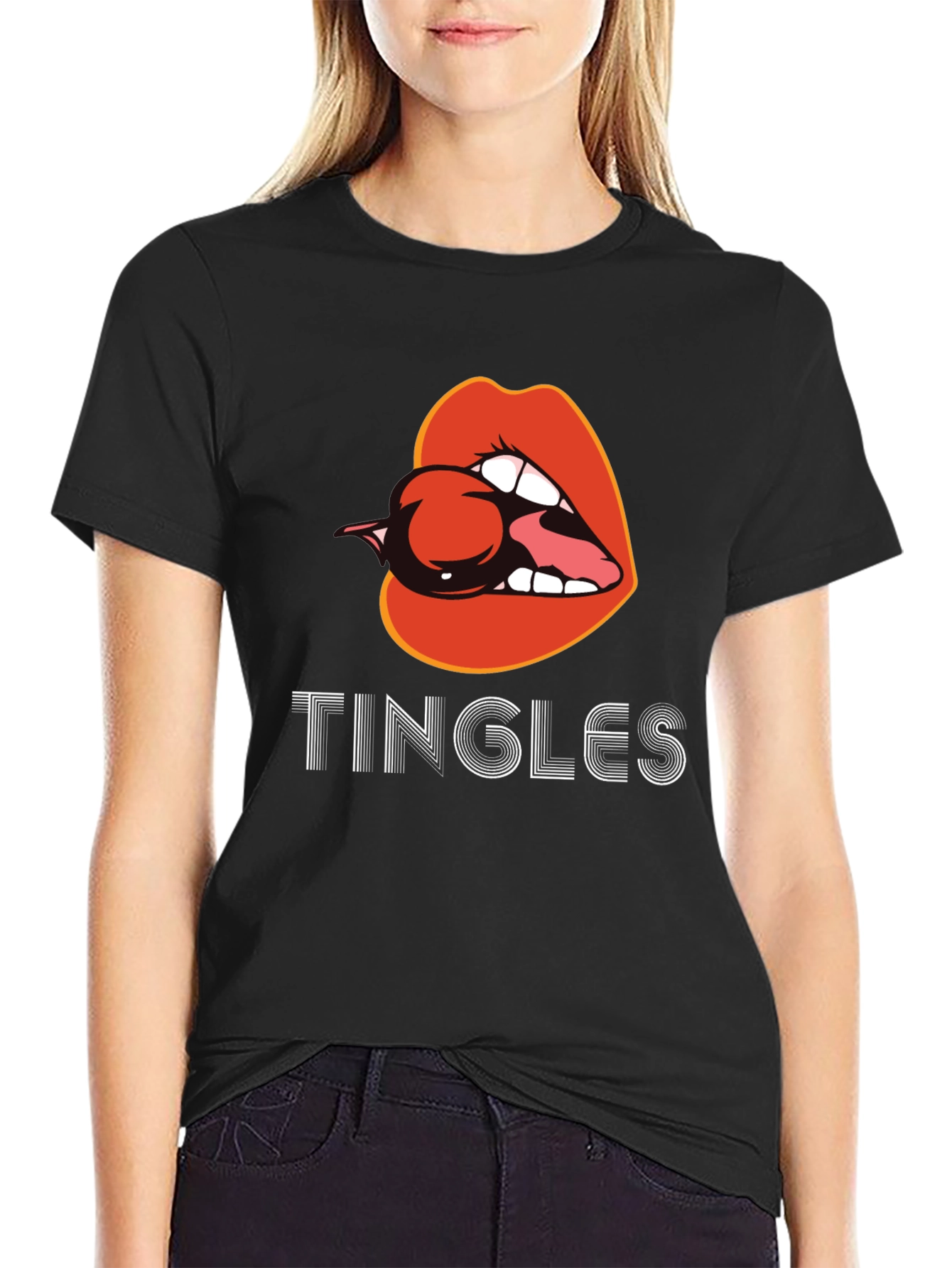Tingles Lips Graphic T-Shirt - Unique & Stylish