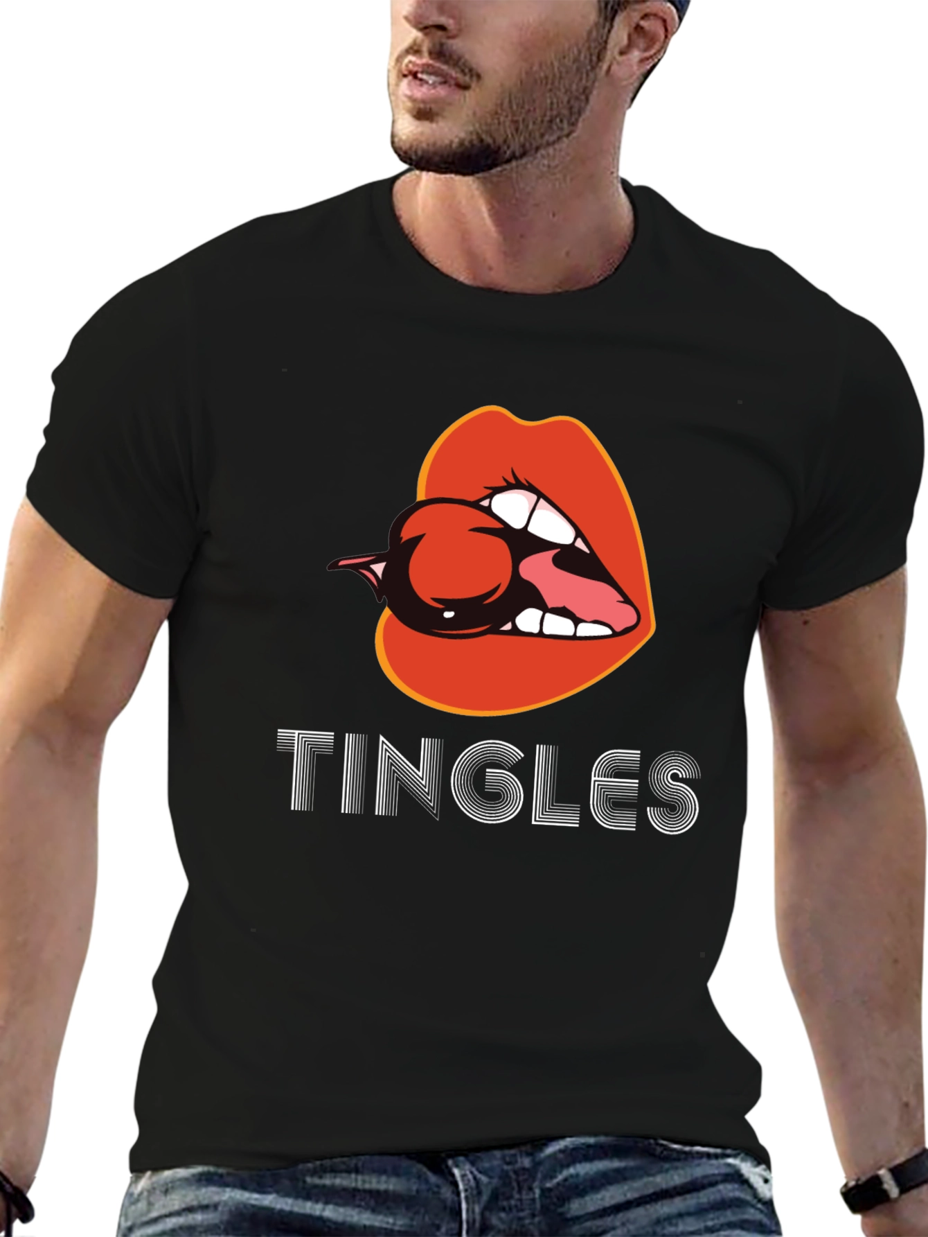 Tingles Lips Graphic T-Shirt - Unique & Stylish