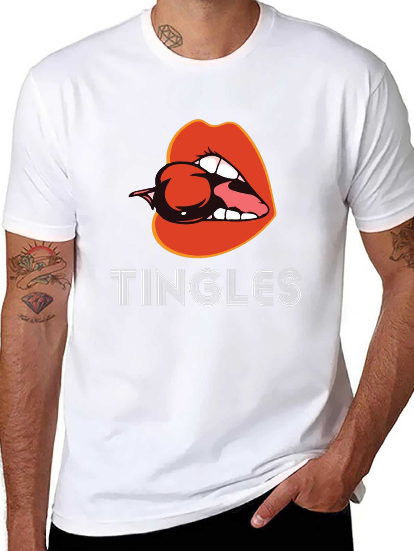 Tingles Lips Graphic T-Shirt - Unique & Stylish