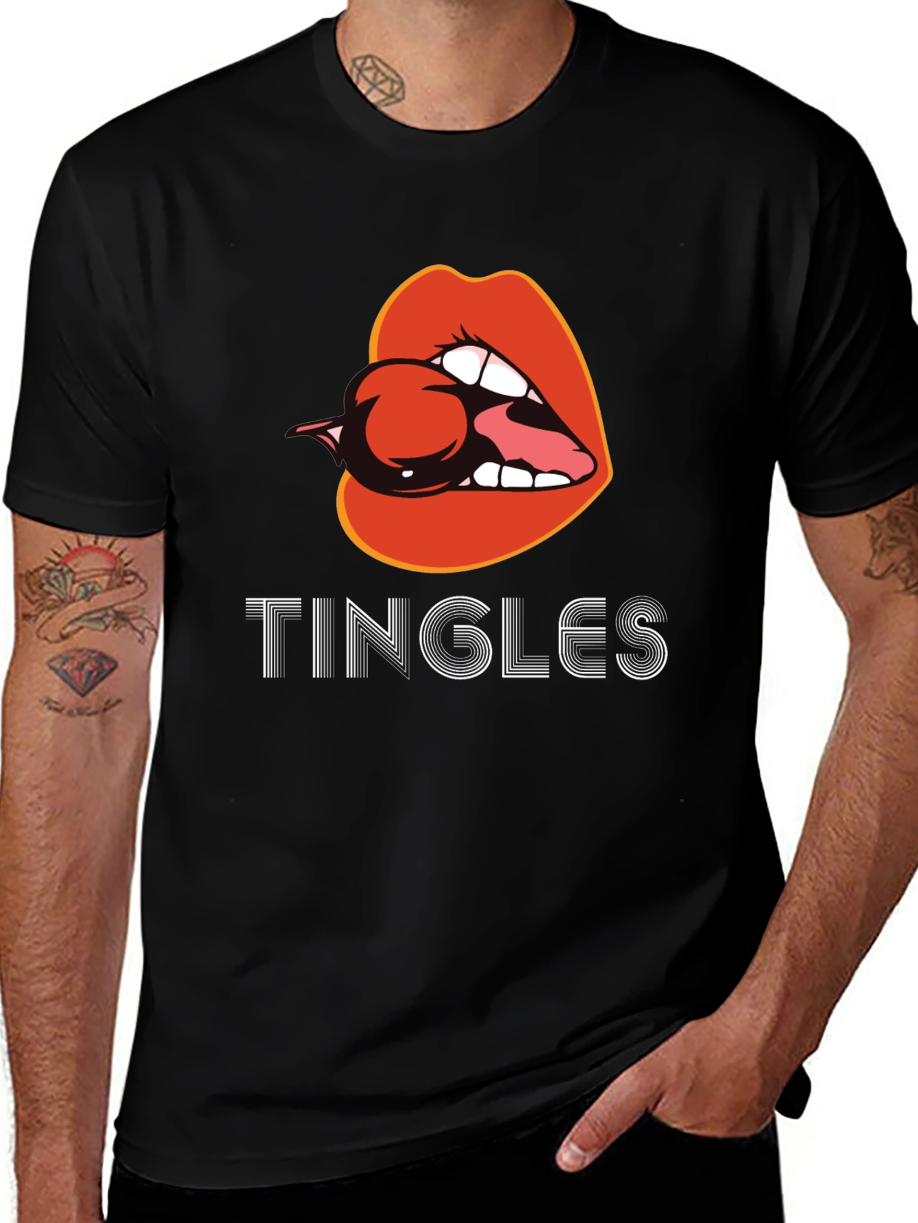 Tingles Lips Graphic T-Shirt - Unique & Stylish
