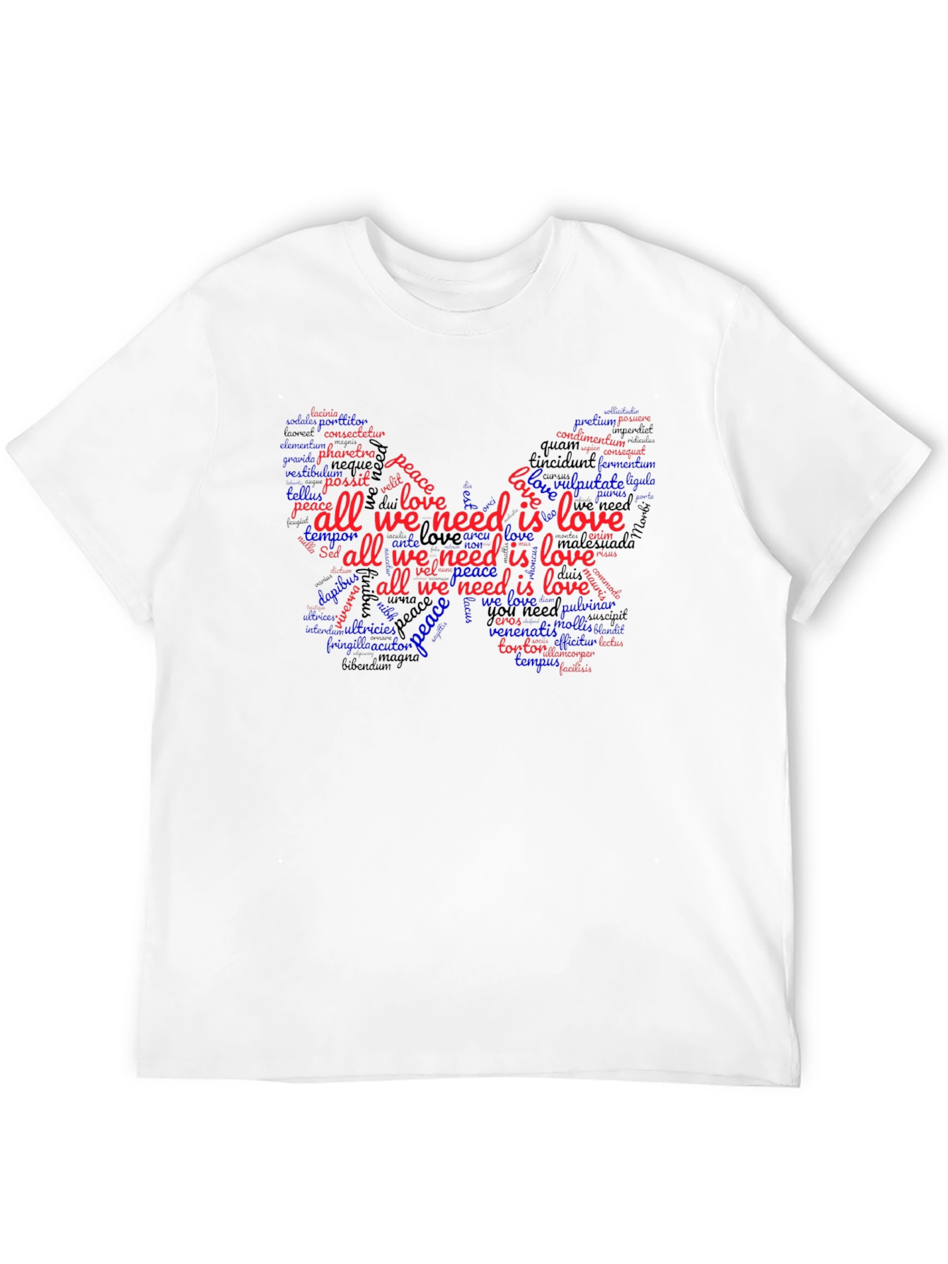 All We Need is Love Butterfly Graphic Tee