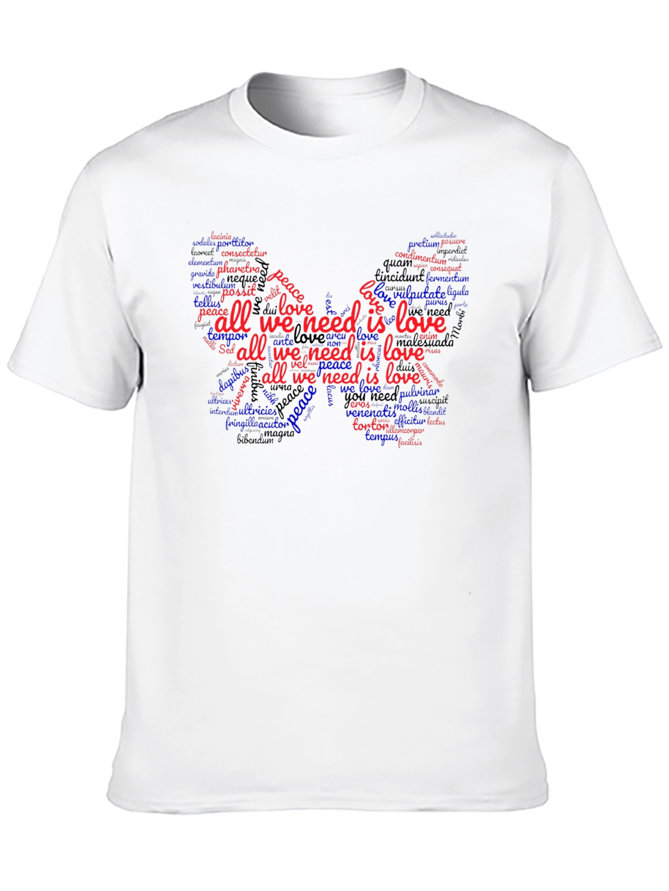 All We Need is Love Butterfly Graphic Tee