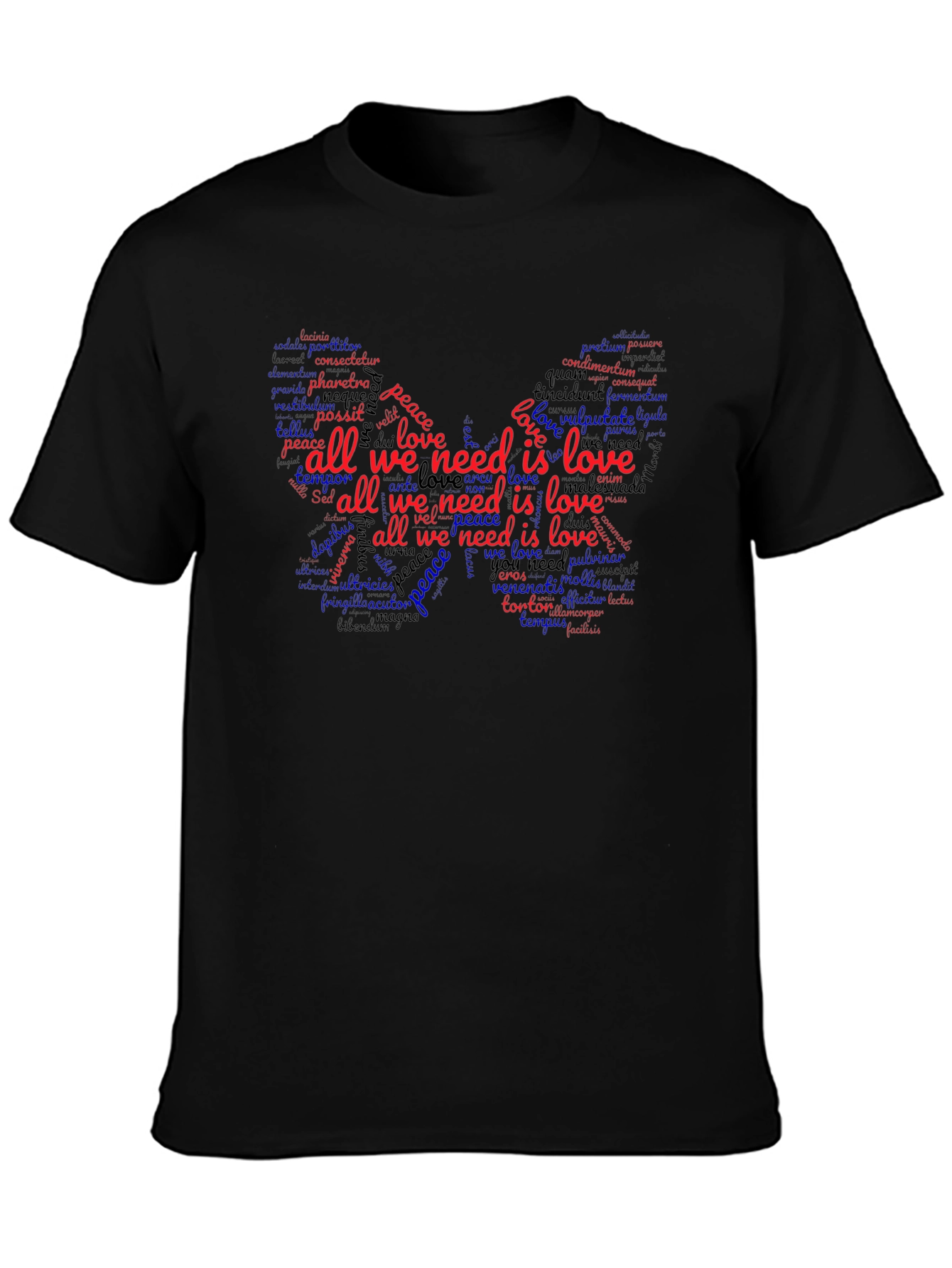 All We Need is Love Butterfly Graphic Tee