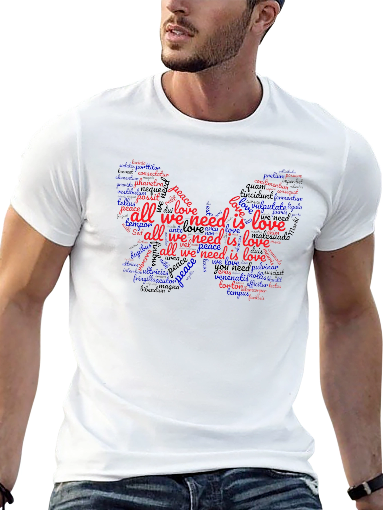 All We Need is Love Butterfly Graphic Tee