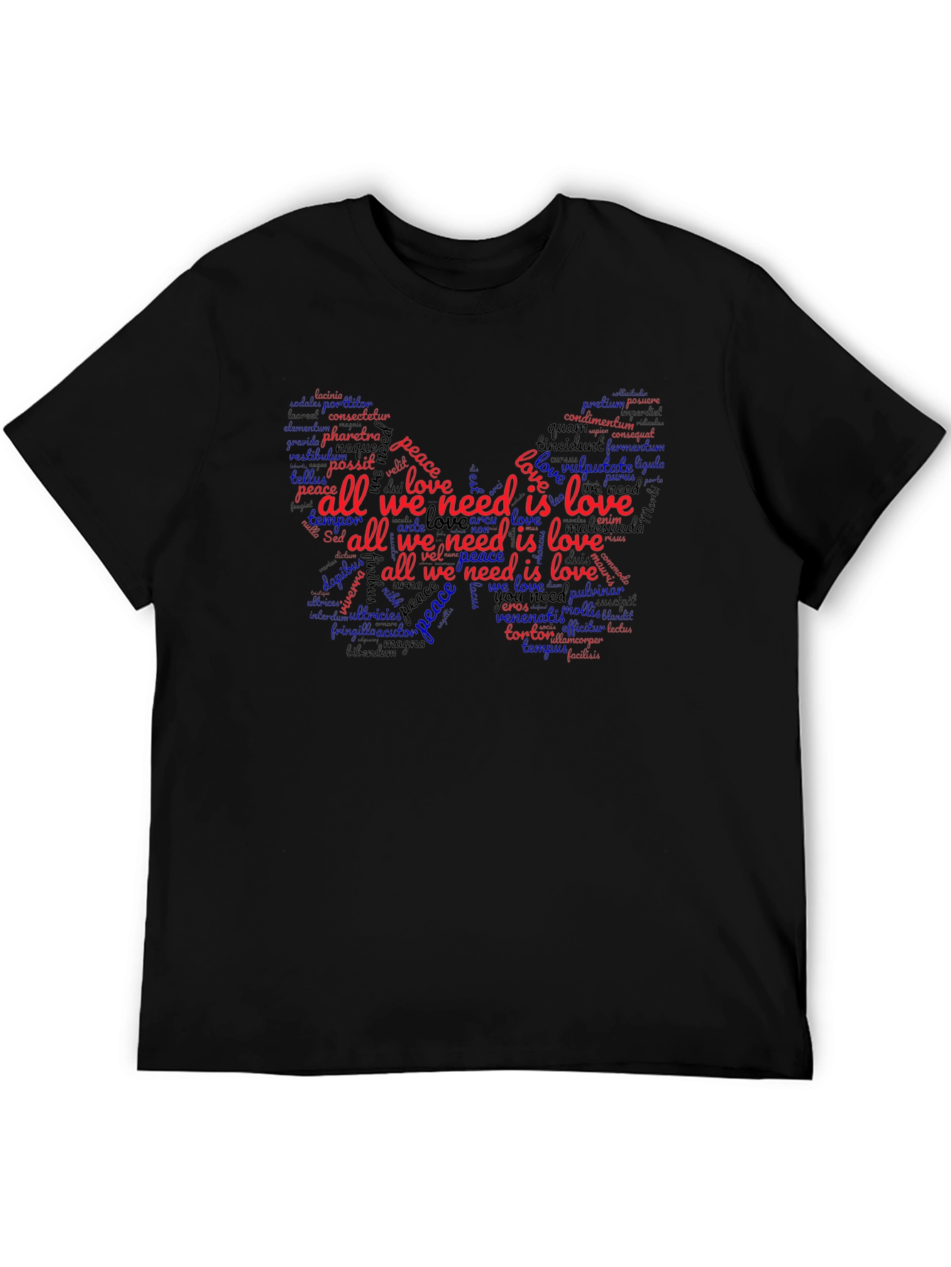 All We Need is Love Butterfly Graphic Tee