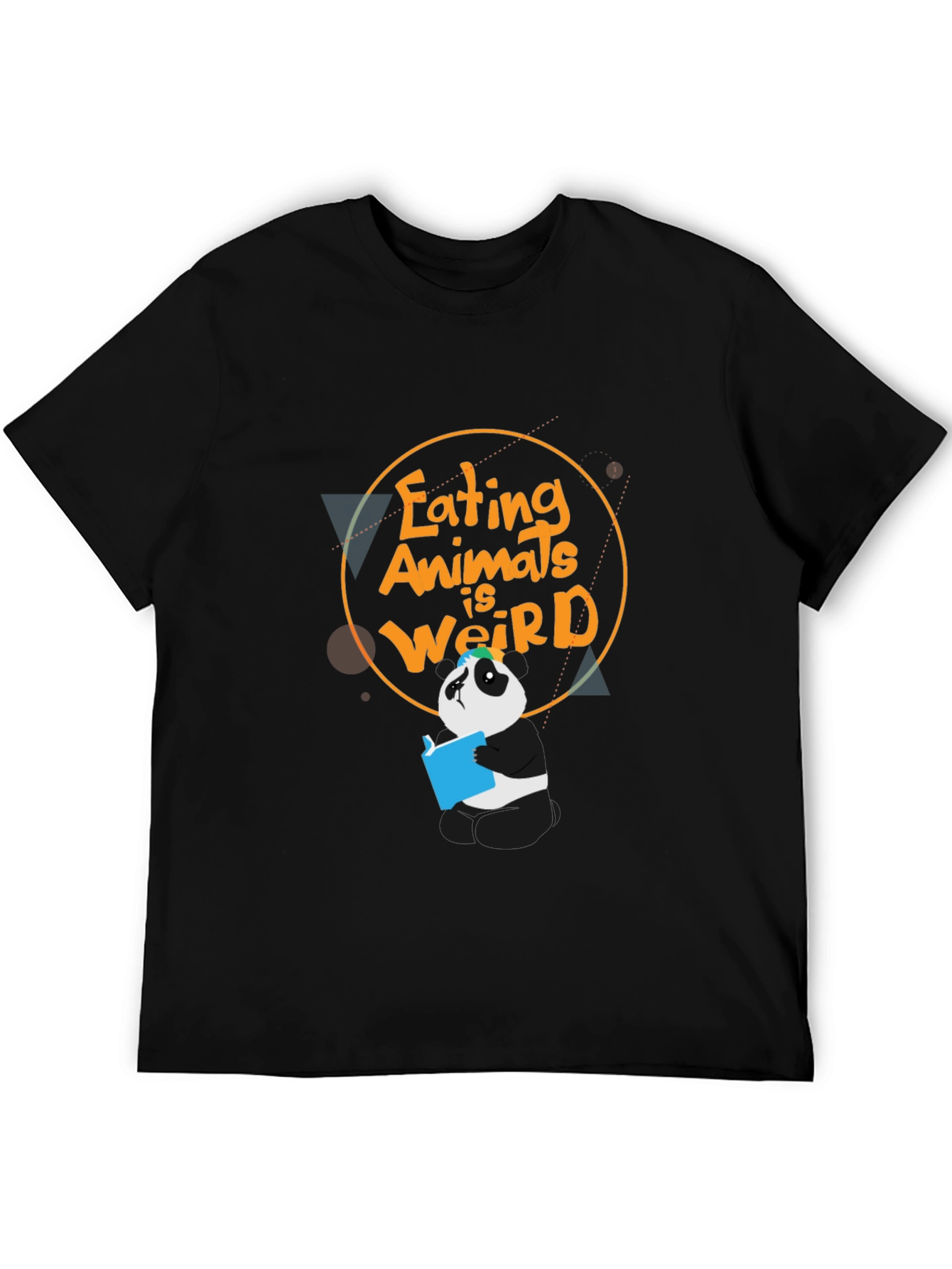 Eating Animals Is Weird Panda Graphic T-Shirt